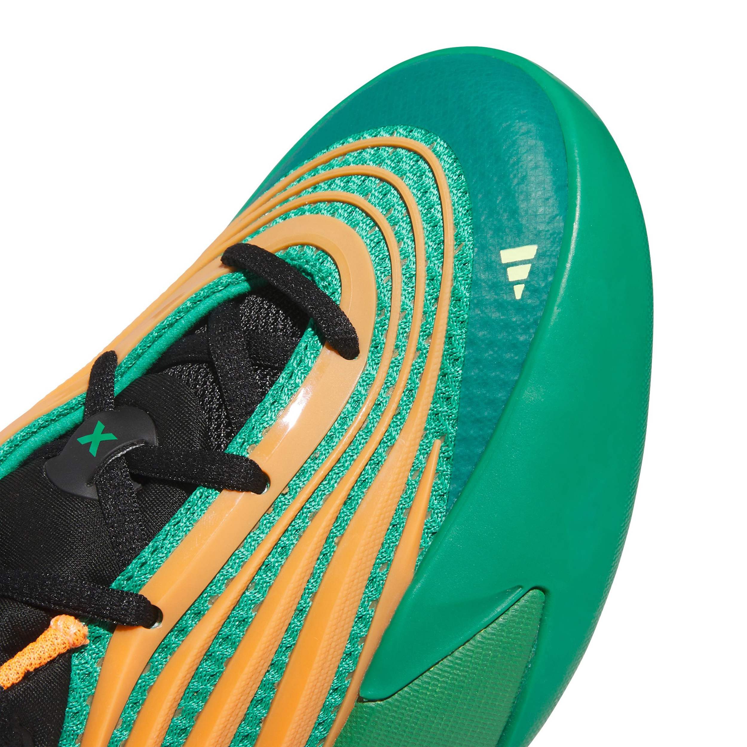 ADIDAS-BOYS BIG KID DAME X BASKETBALL SHOE-GREEN & ORANGE