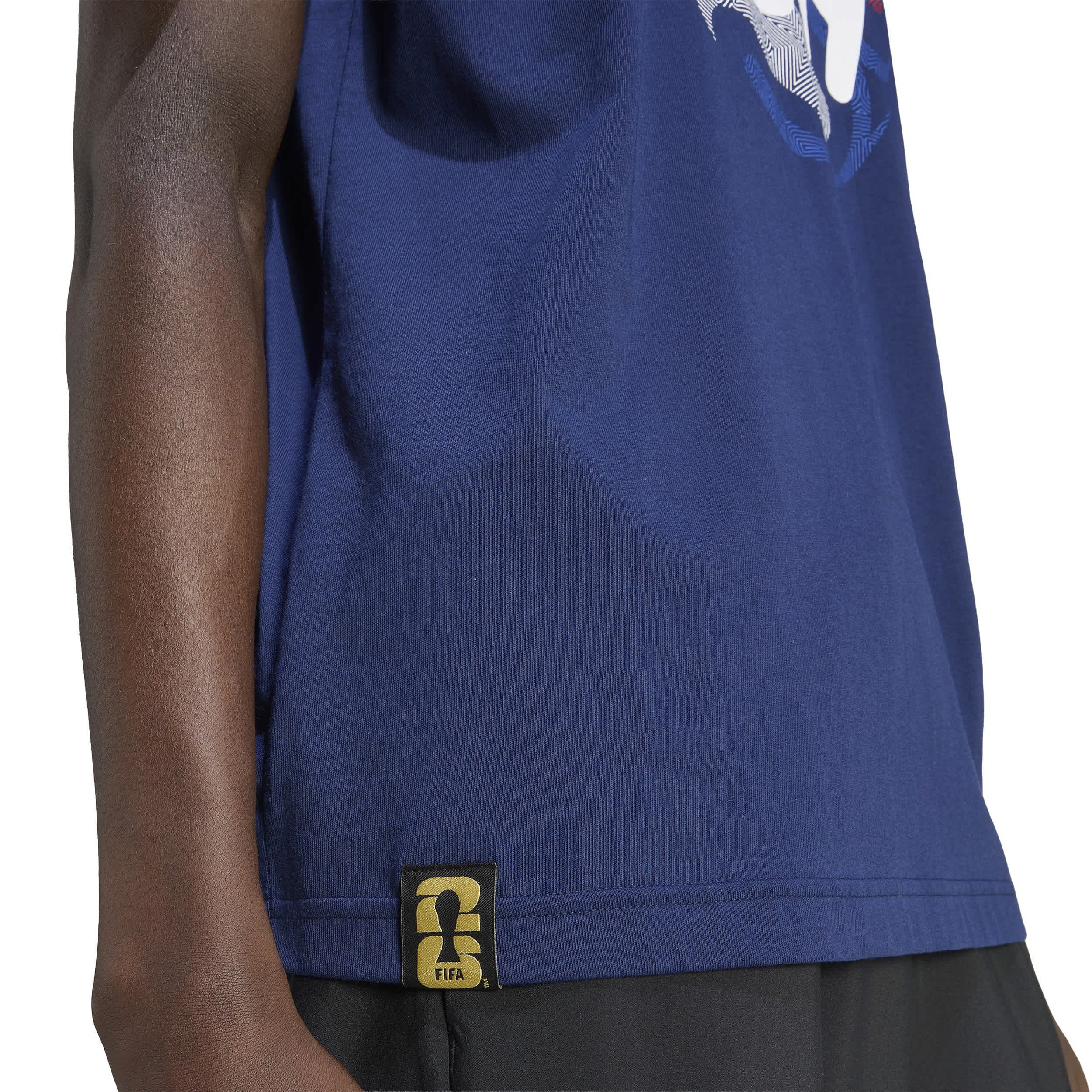 ADIDAS-MENS WORLD CUP USA T-SHIRT-NAVY & ASSORTED