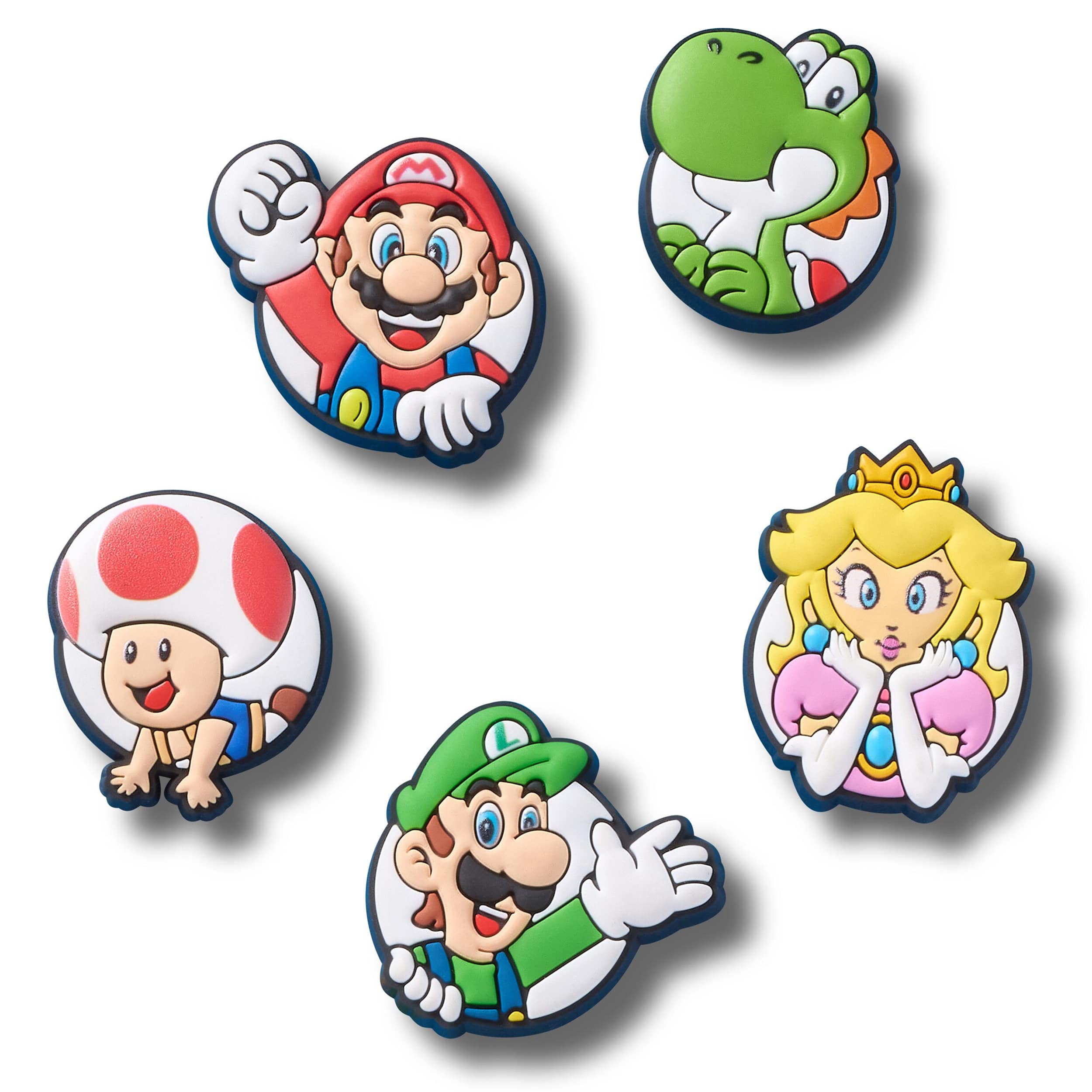 CROCS-UNISEX SUPER MARIO 5 PACK JIBBITZ-ASSORTED & 