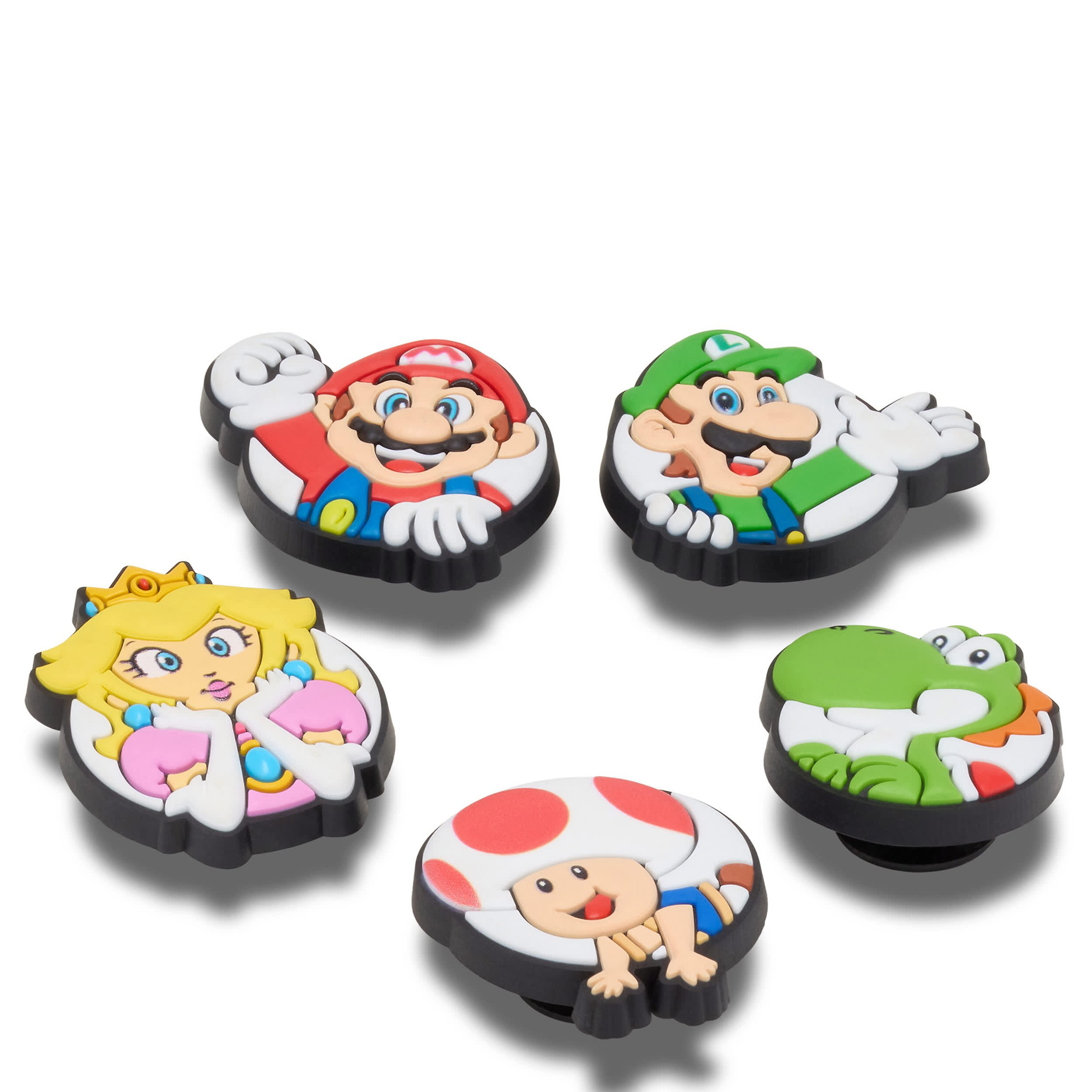 CROCS-UNISEX SUPER MARIO 5 PACK JIBBITZ-ASSORTED & 