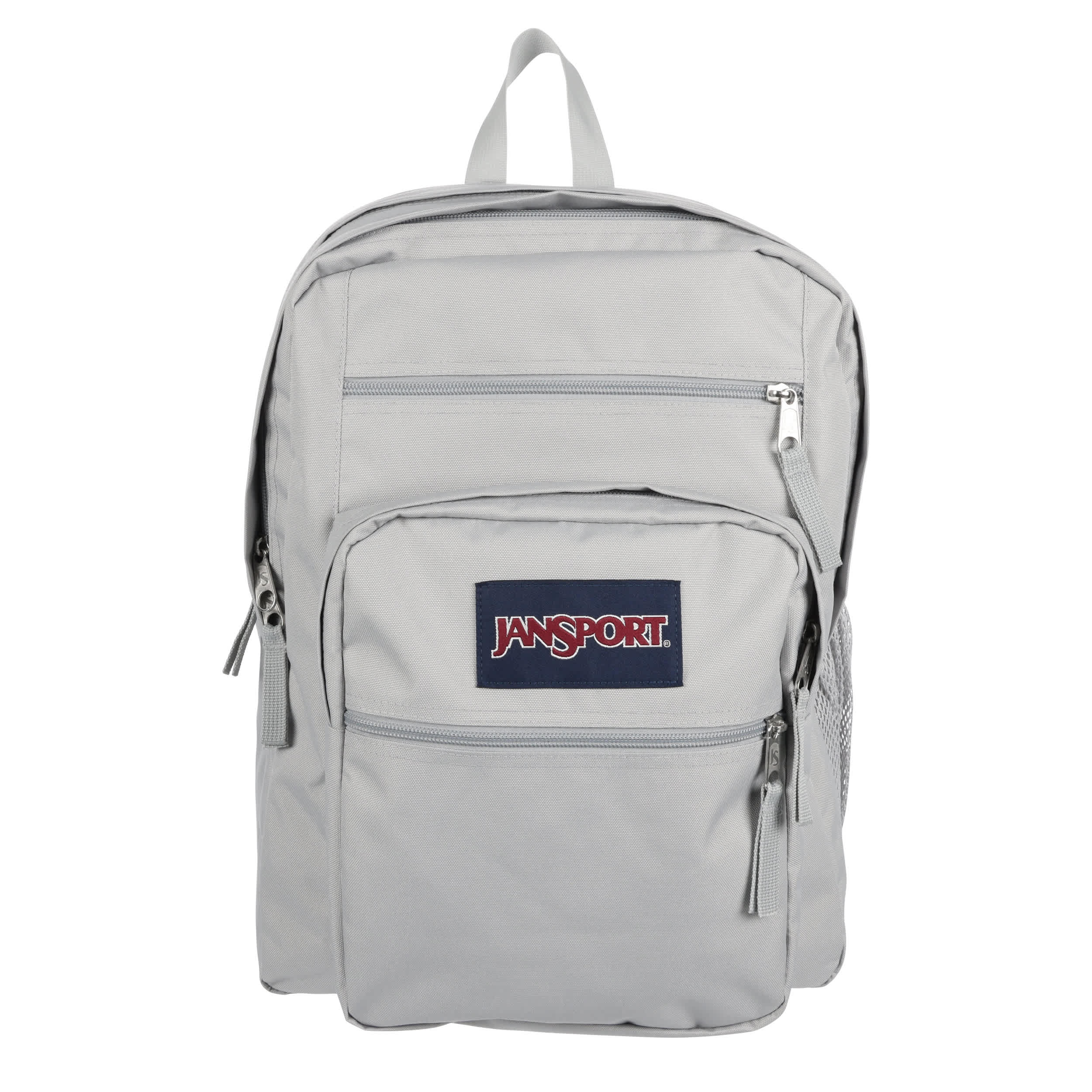 JANSPORT-UNISEX BIG STUDENT BACKPACK-GREY & 