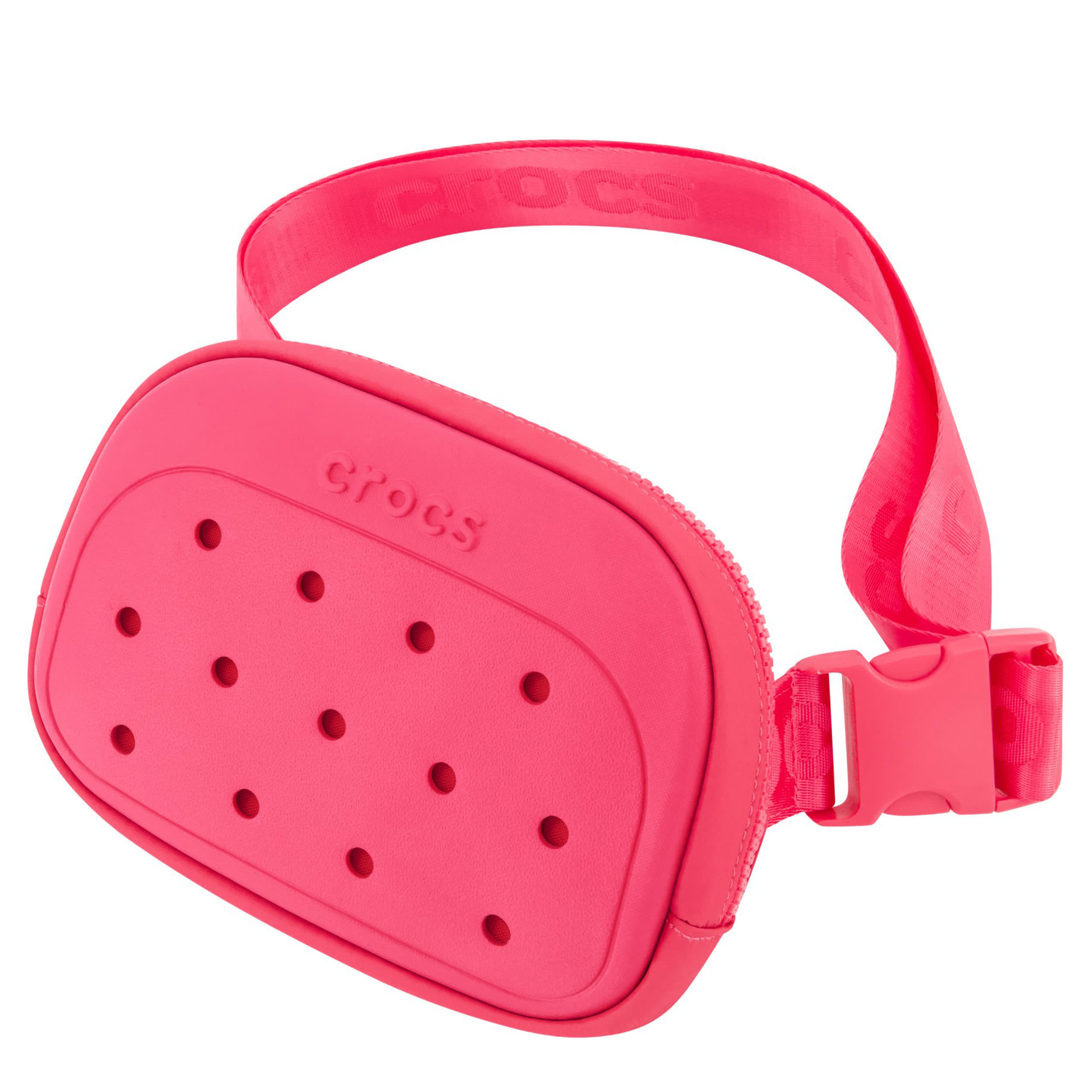 CROCS-UNISEX CLASSIC BELT BAG-BRIGHT PINK & 