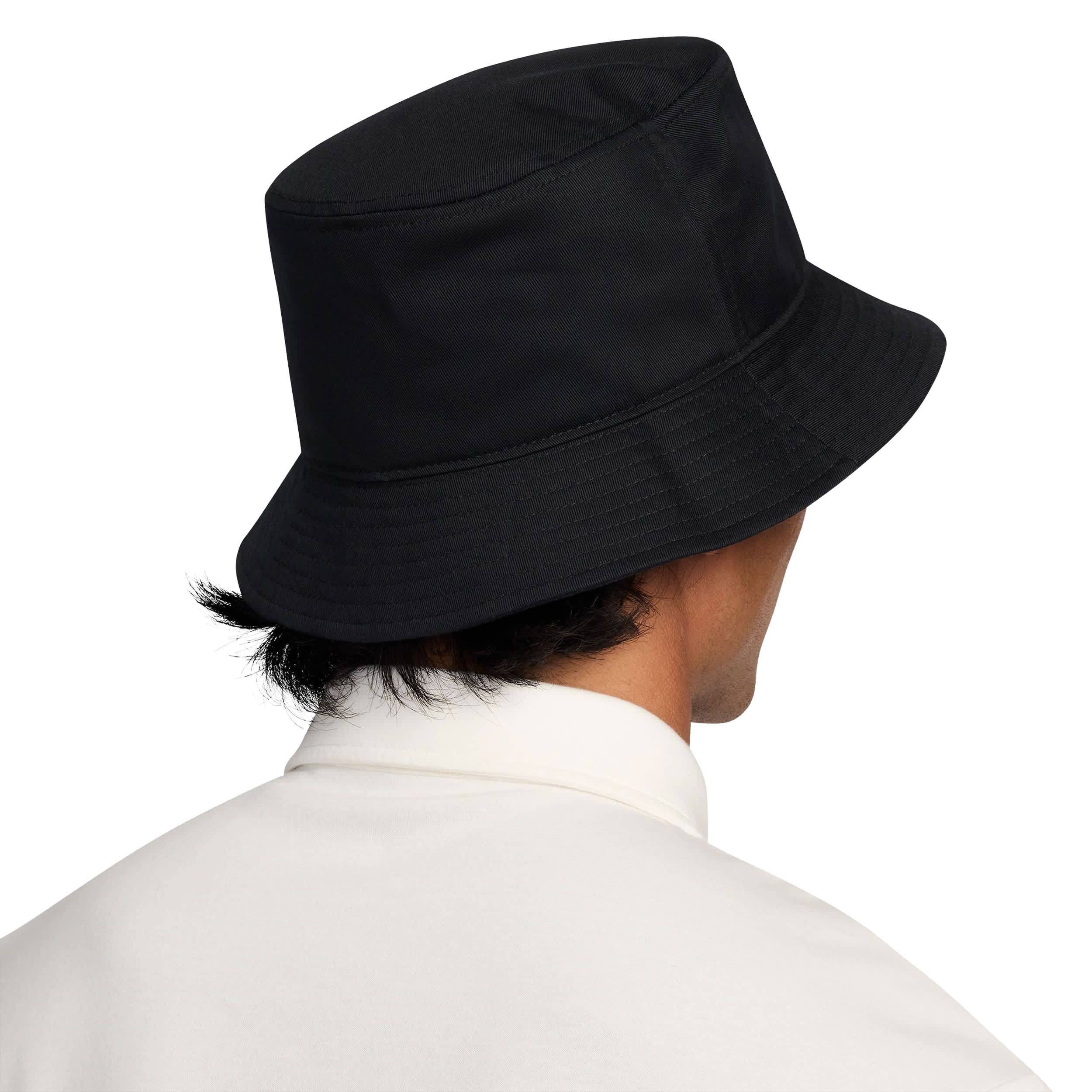 JORDAN-MENS MEDIUM BUCKET HAT-BLACK & 