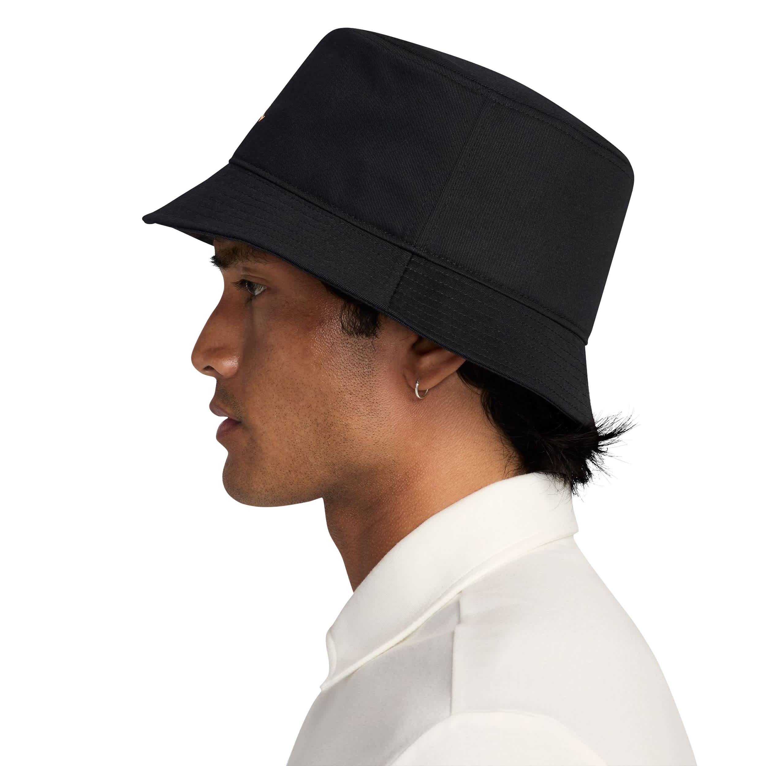 JORDAN-MENS MEDIUM BUCKET HAT-BLACK & 