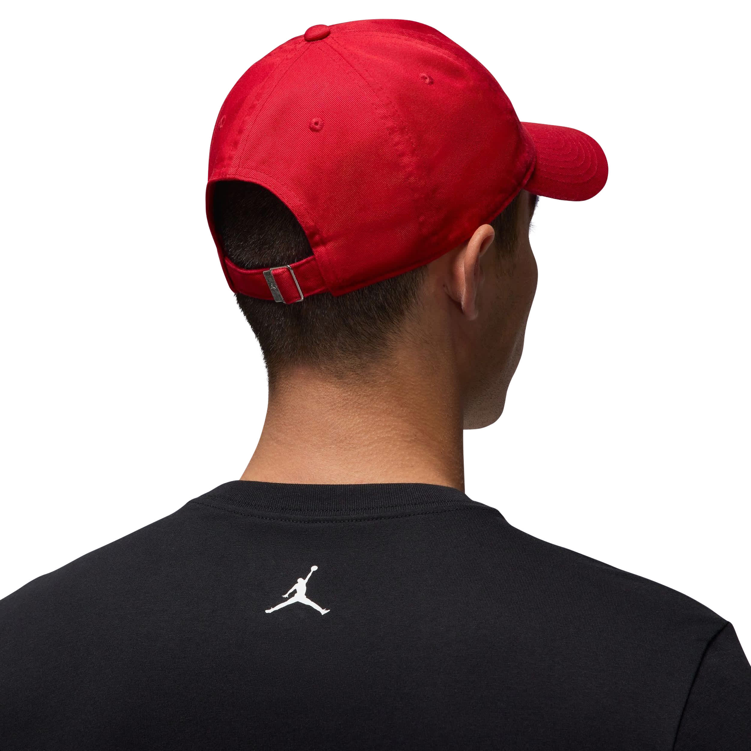 JORDAN-MENS M/L HAT-RED & BLACK
