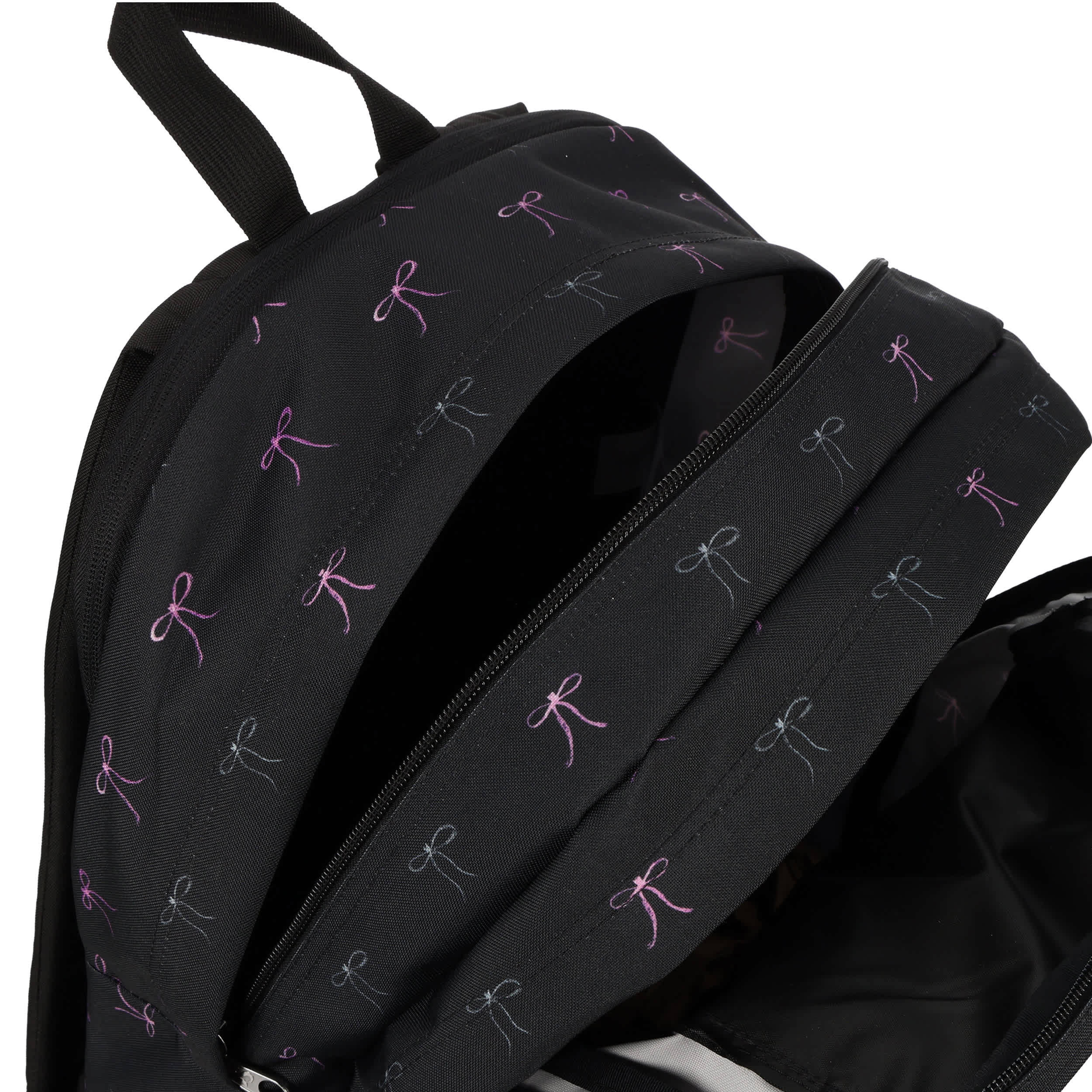 JANSPORT-UNISEX BAD BOWS BIG STUDENT BACKPACK-BLACK & PINK