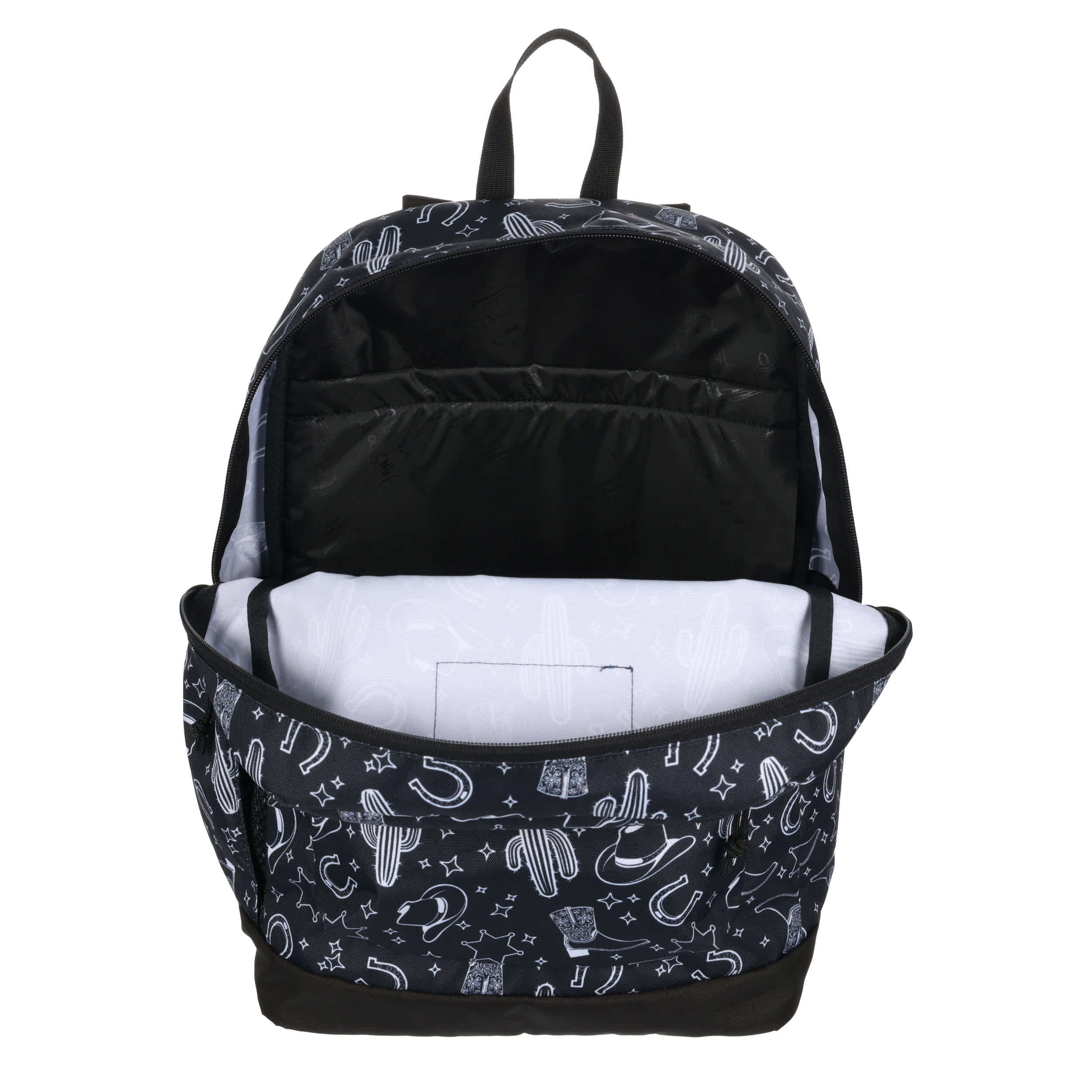 JANSPORT-UNISEX WILD WEST ESCAPE CROSSTOWN PLUS BACKPACK-BLACK & WHITE