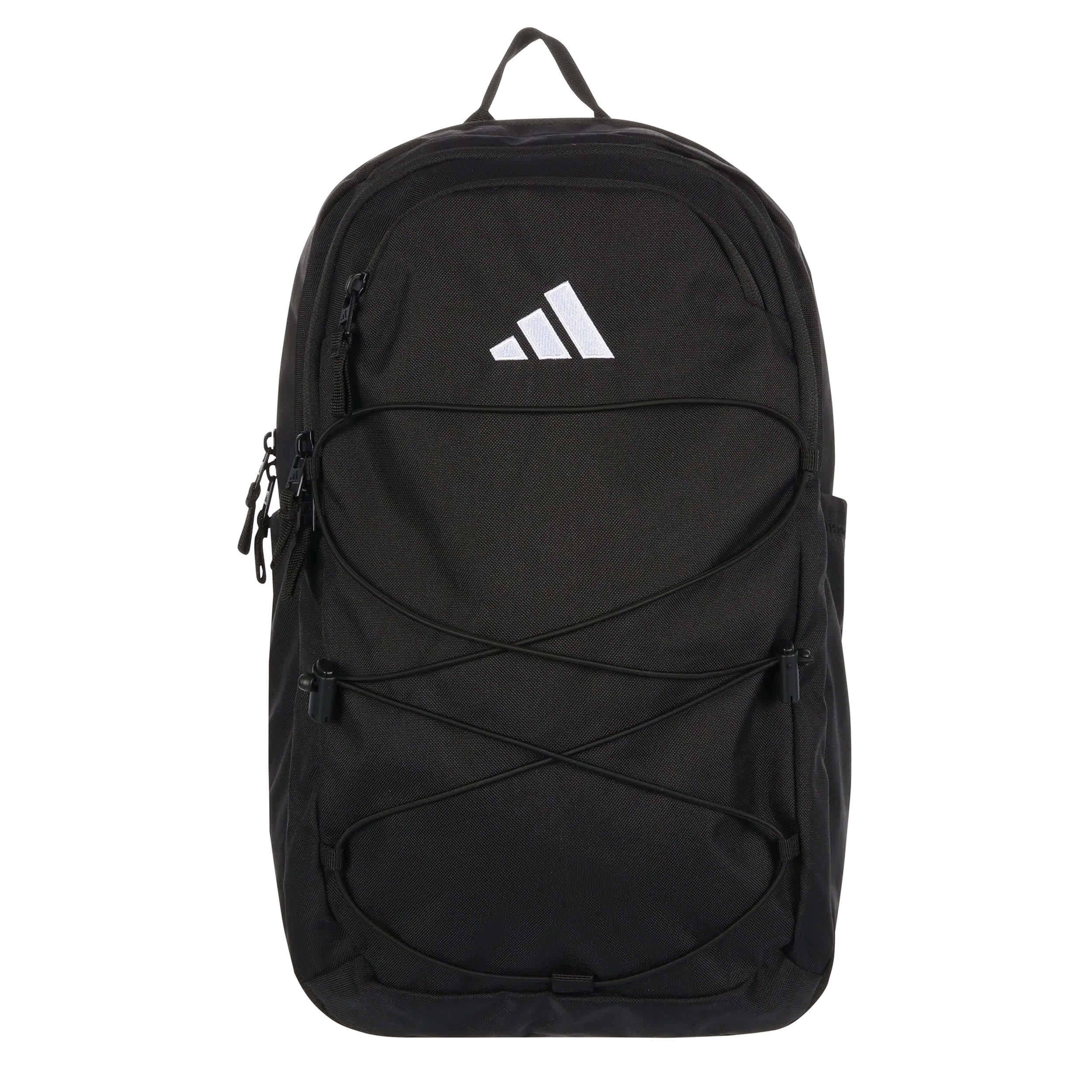 ADIDAS-UNISEX AMPLIFIER BUNGEE BACKPACK-BLACK & WHITE