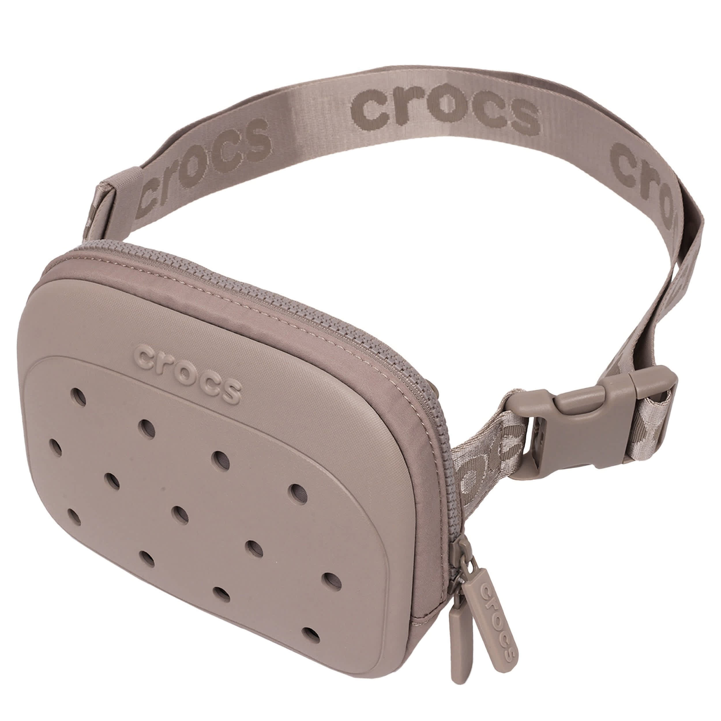 CROCS-UNISEX CLASSIC BELT BAG-TAUPE & 