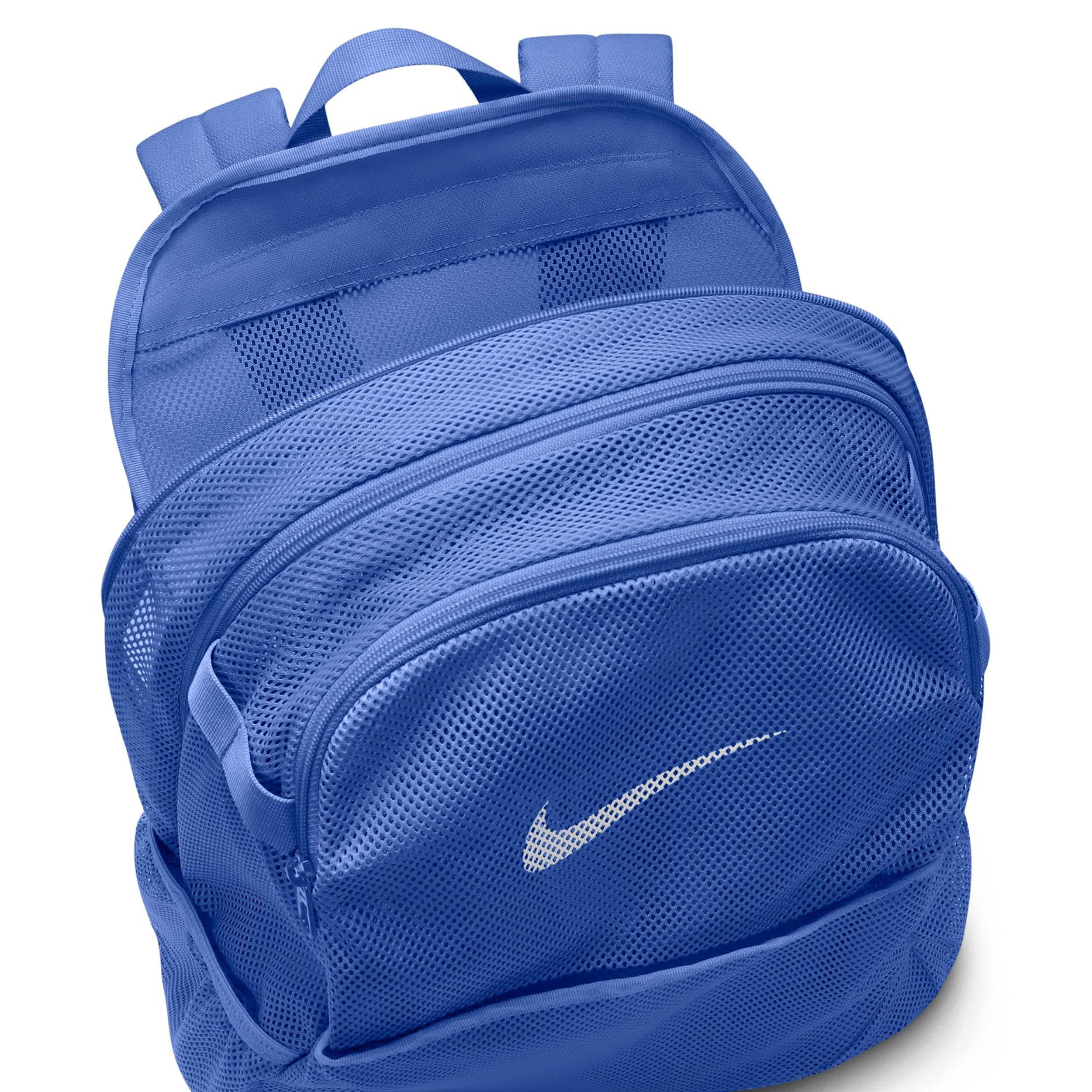 NIKE-UNISEX BRASILIA MESH BACKPACK-BLUE & 