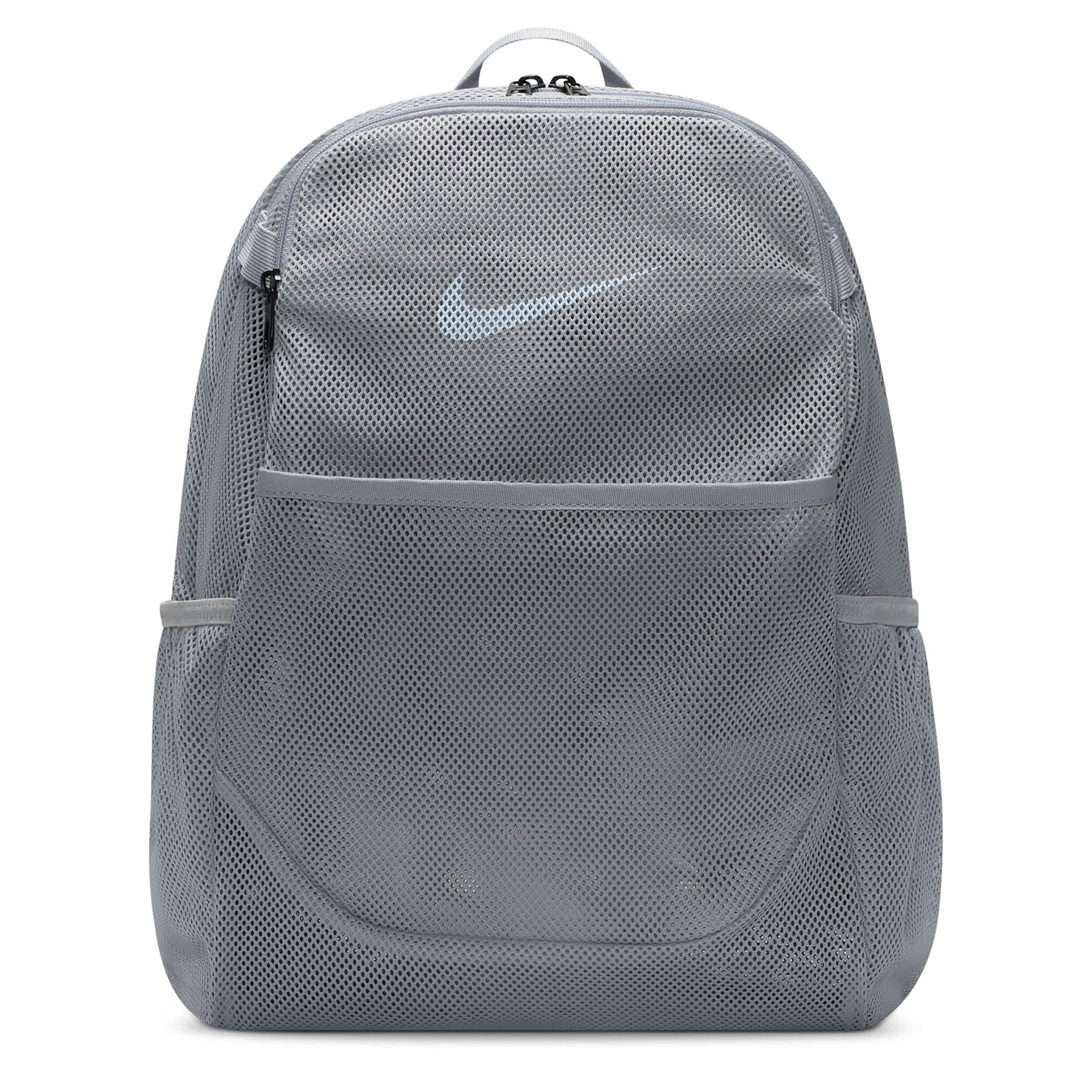NIKE-UNISEX MESH BACKPACK-GREY & 