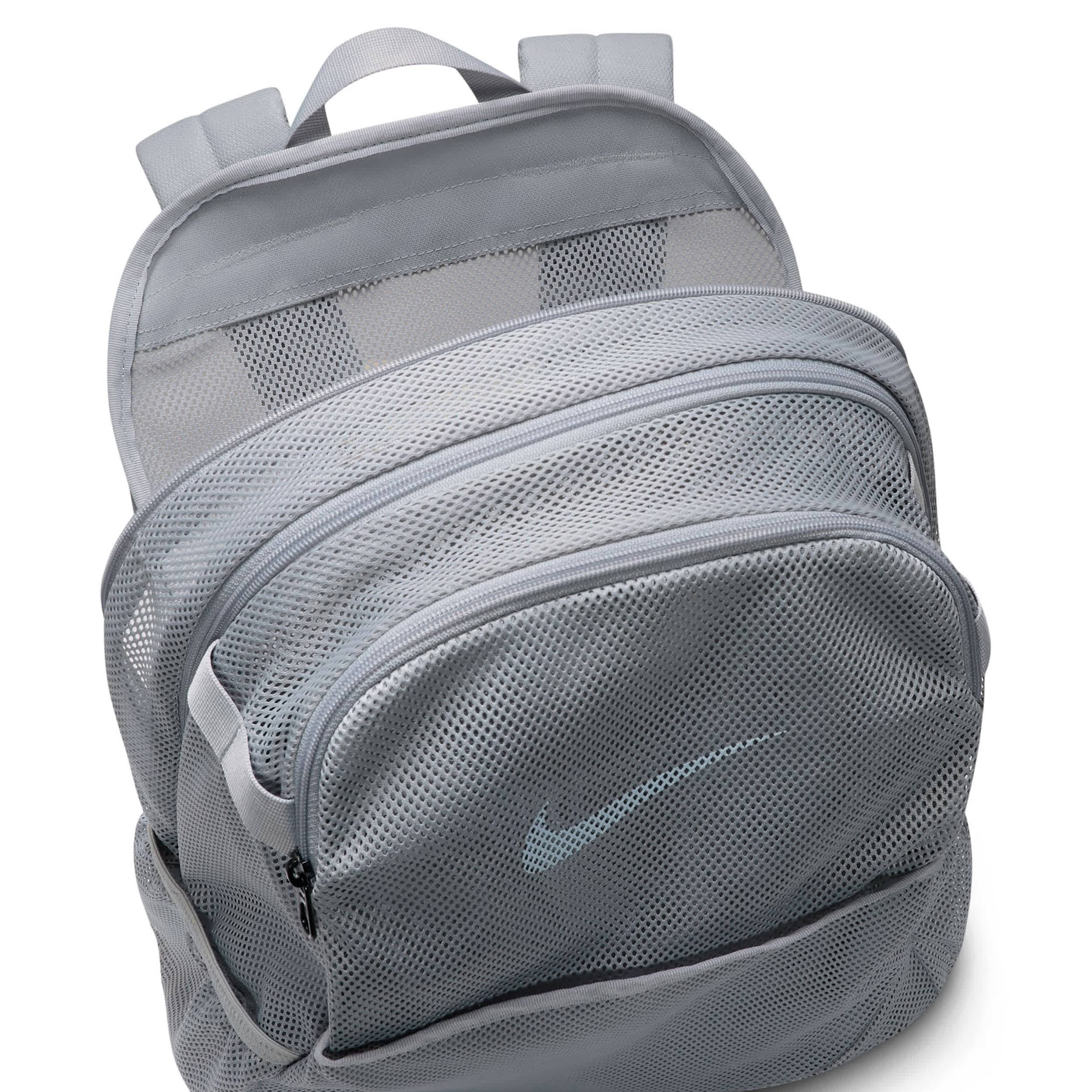 NIKE-UNISEX MESH BACKPACK-GREY & 