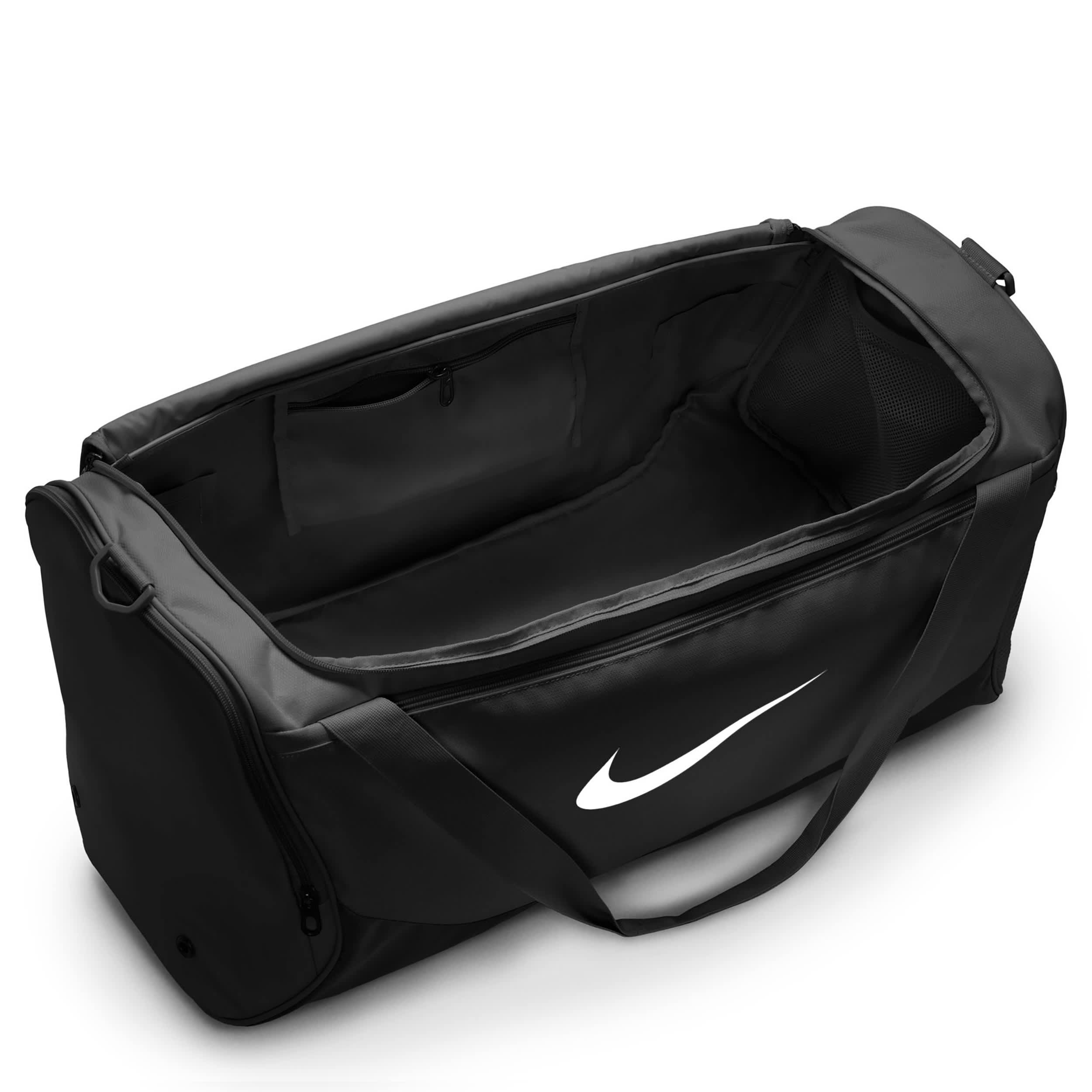 NIKE-UNISEX BRASILIA 60L DUFFEL BAG-BLACK & WHITE