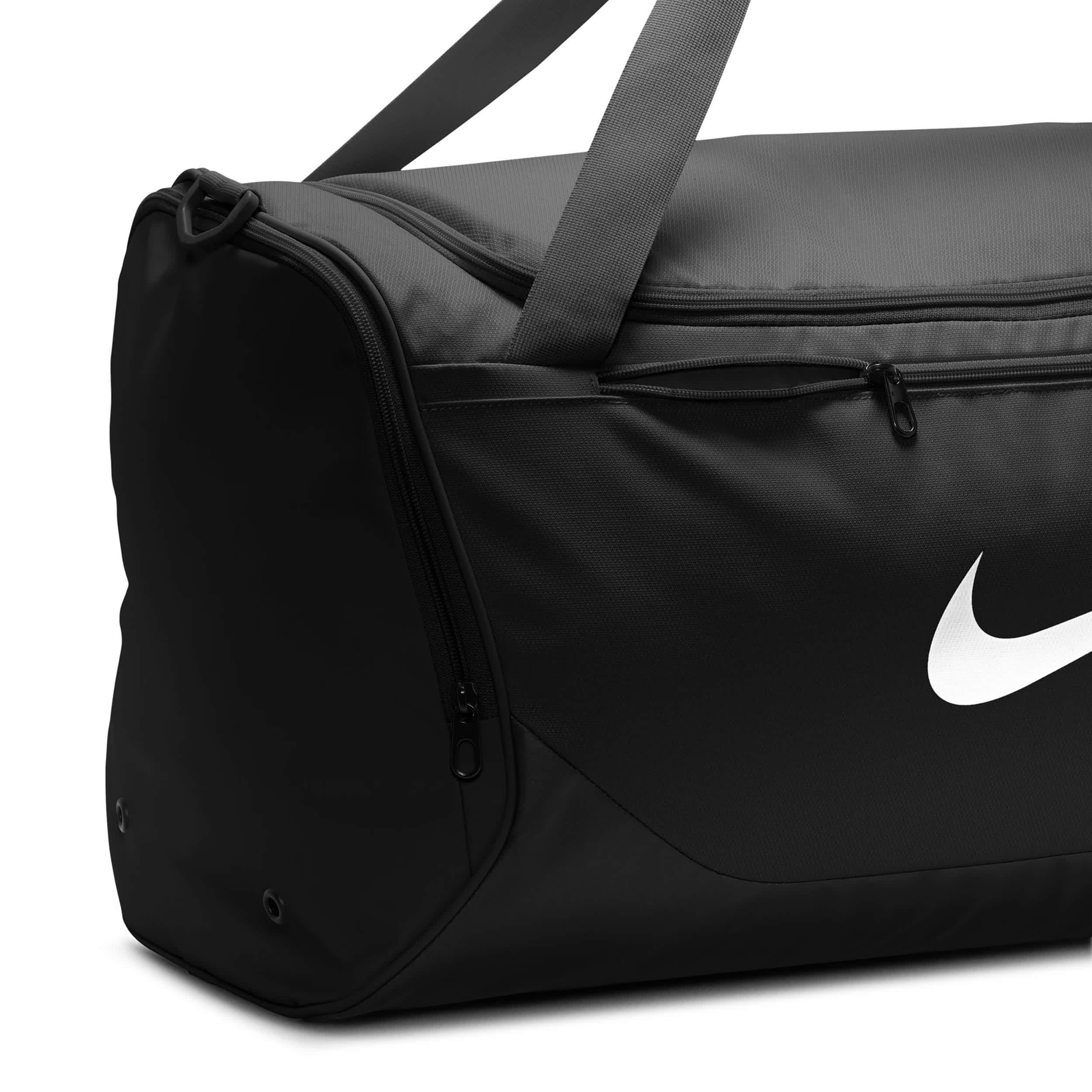 NIKE-UNISEX BRASILIA 60L DUFFEL BAG-BLACK & WHITE