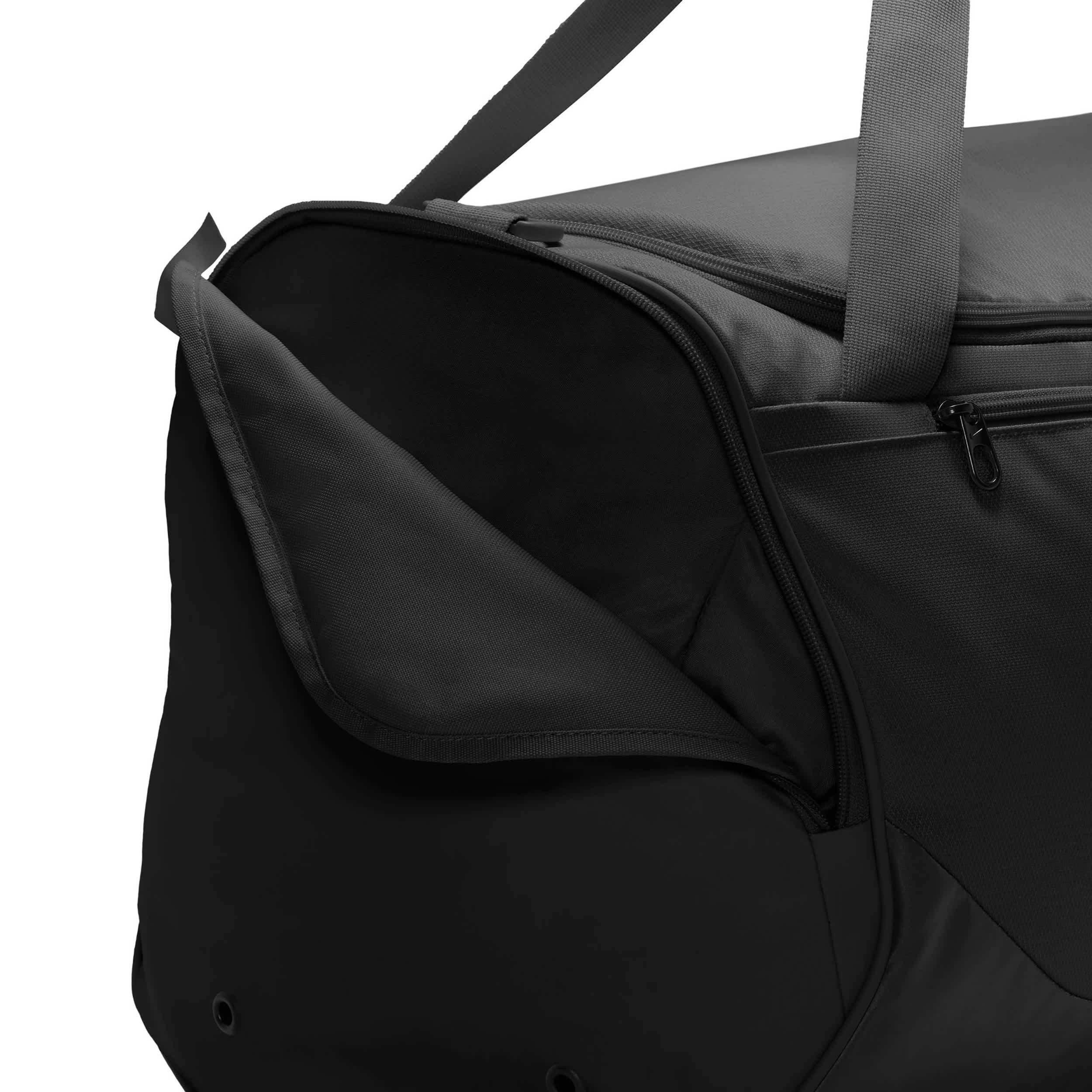 NIKE-UNISEX BRASILIA 60L DUFFEL BAG-BLACK & WHITE