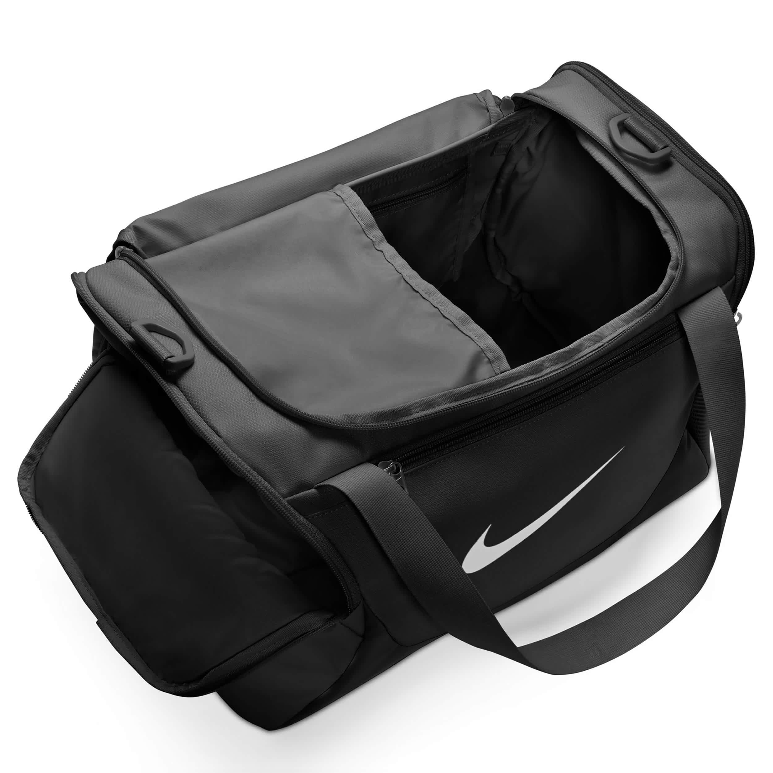 NIKE-UNISEX MINI DUFFEL BAG-BLACK & WHITE