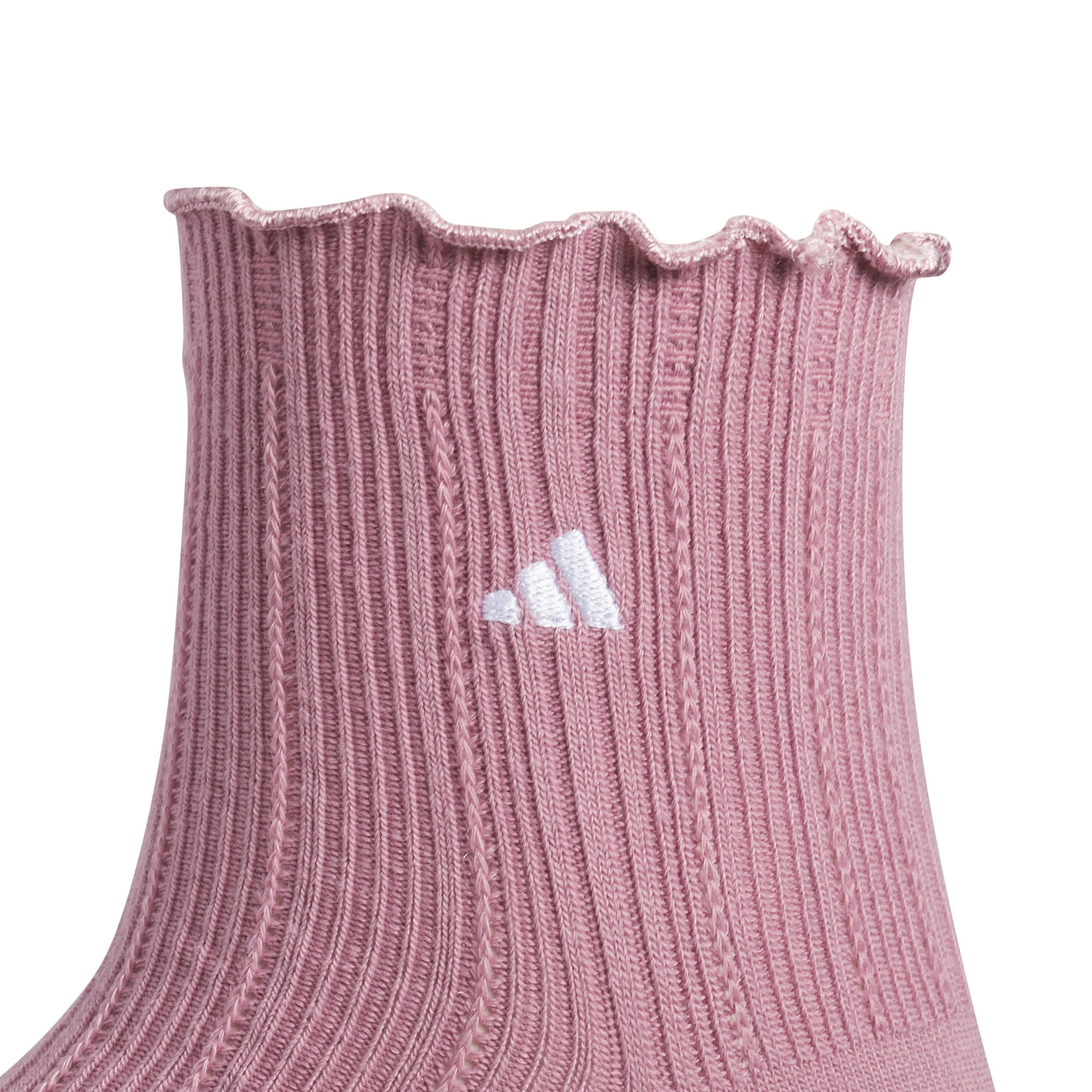 ADIDAS-WOMENS RUFFLE QUARTER SOCKS 3 PAIRS-ASSORTED & 