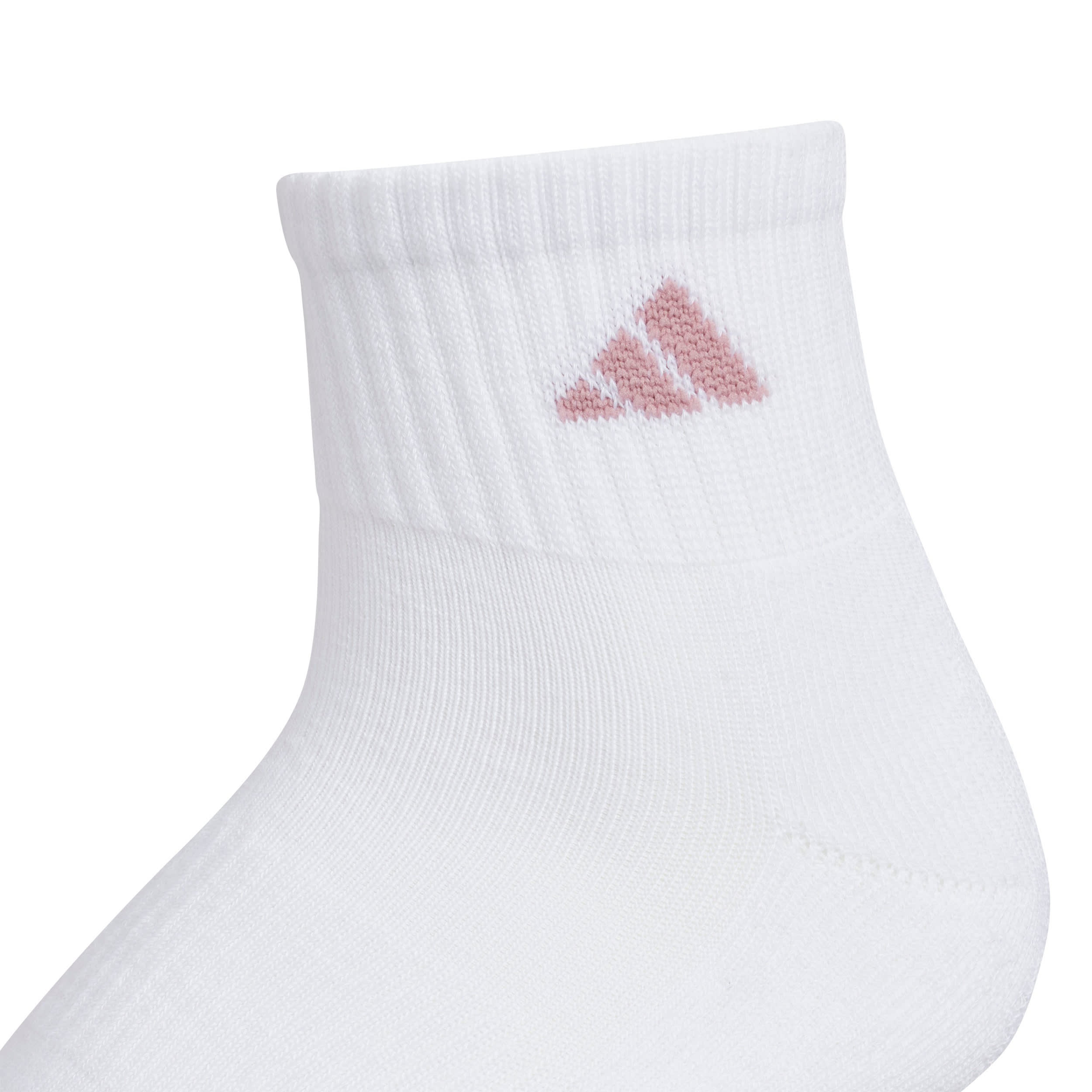 ADIDAS-WOMENS ATHLETIC CUSHIONED QUARTER SOCKS 6 PAIRS-ASSORTED & 