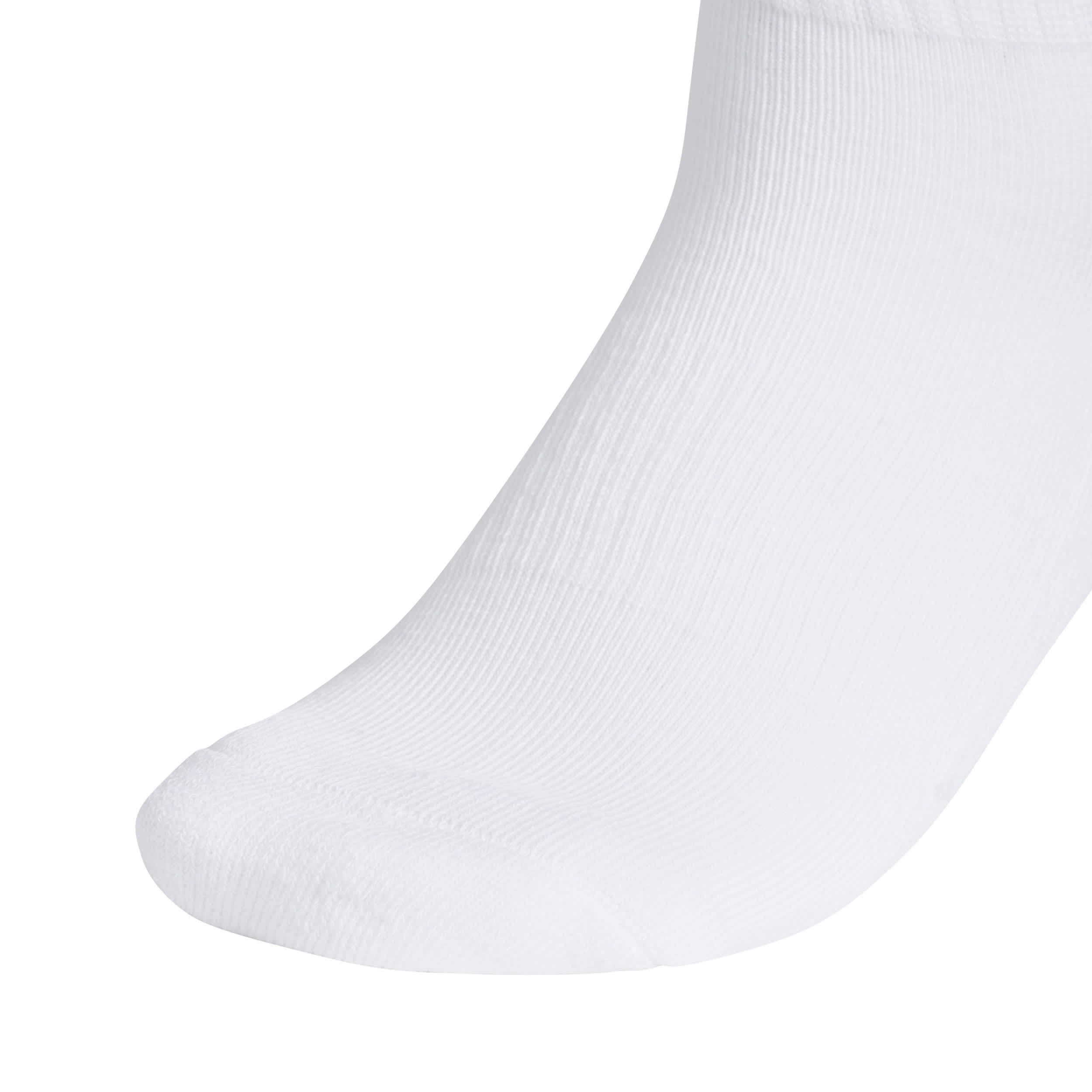 ADIDAS-WOMENS ATHLETIC CUSHIONED QUARTER SOCKS 6 PAIRS-ASSORTED & 