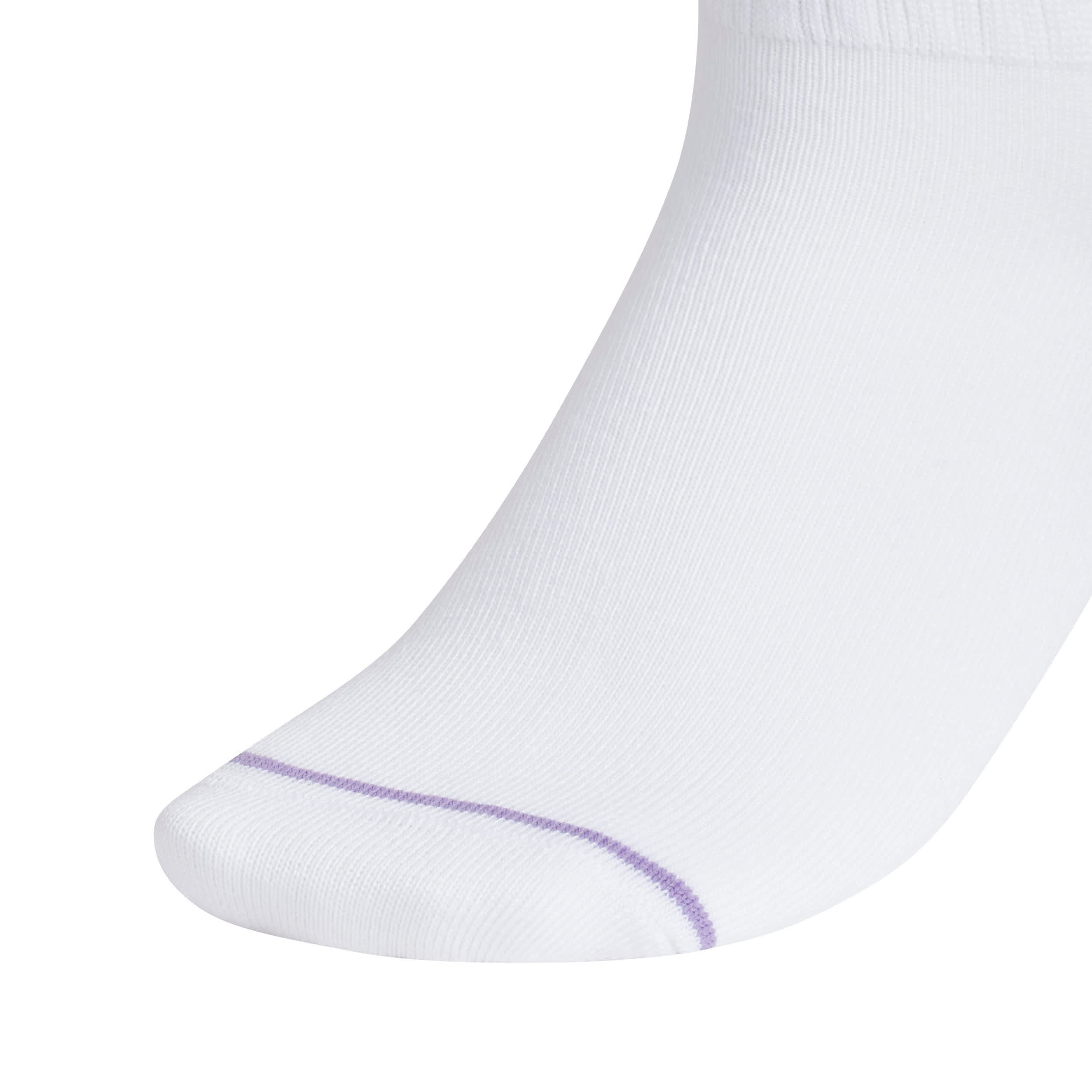 ADIDAS-GIRLS MEDIUM SPORT FASHION QUARTER SOCKS 6 PAIRS-WHITE & ASSORTED