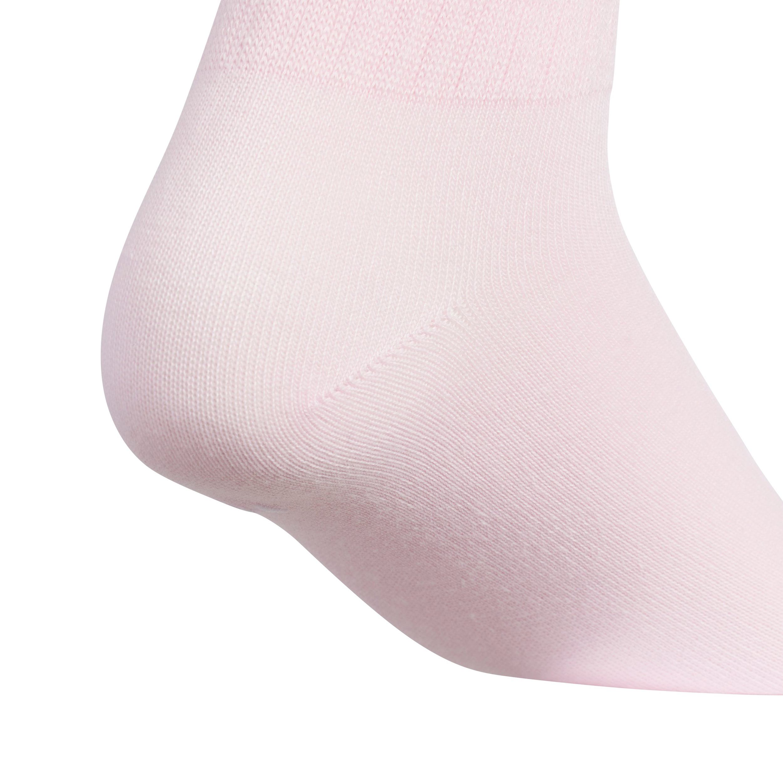 ADIDAS-GIRLS MEDIUM SPORT FASHION QUARTER SOCKS 6 PAIRS-ASSORTED & 