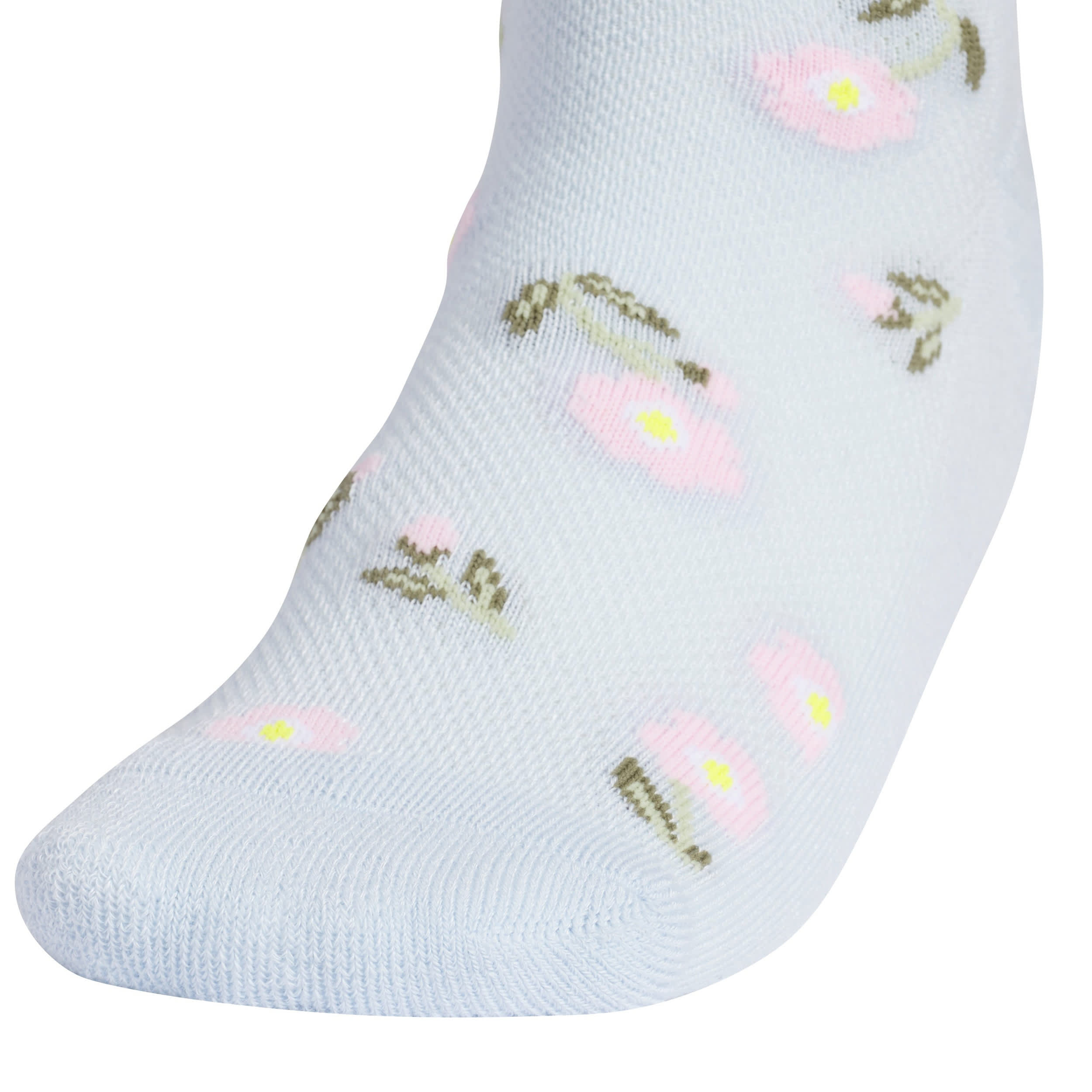 ADIDAS-GIRLS MEDIUM GRAPHIC QUARTER SOCKS 6 PAIRS-ASSORTED & 