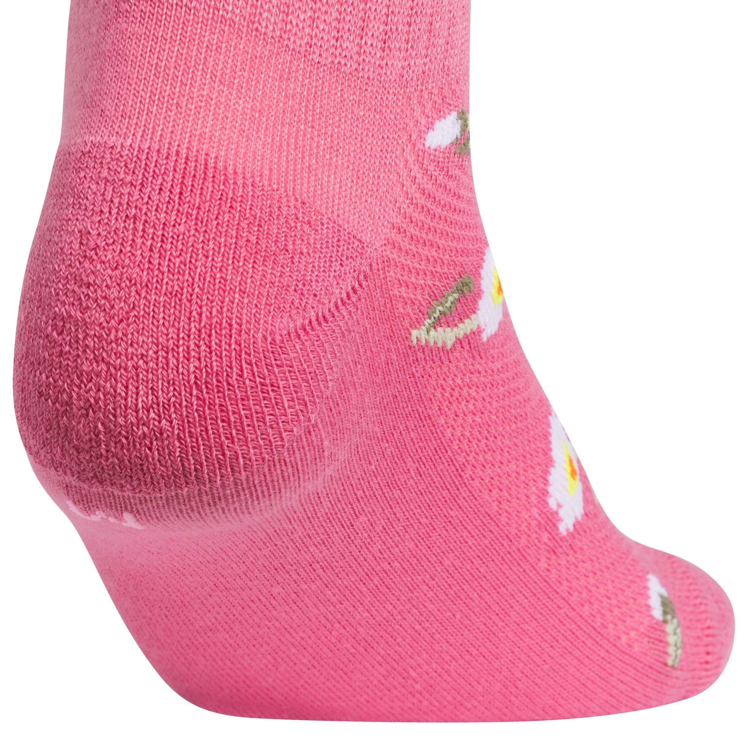 ADIDAS-GIRLS MEDIUM GRAPHIC QUARTER SOCKS 6 PAIRS-ASSORTED & 