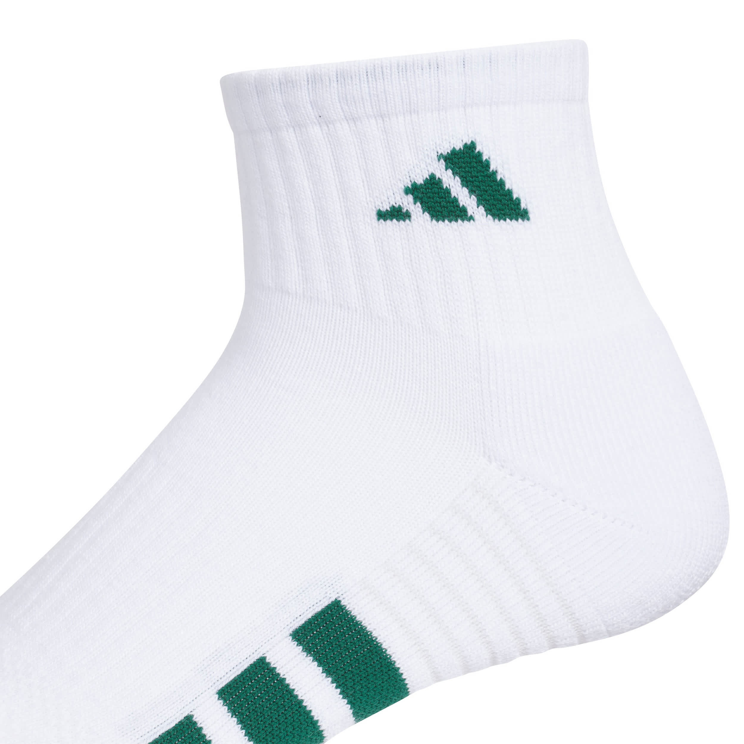 ADIDAS-MENS LARGE CUSHIONED QUARTER SOCKS 3 PAIRS-ASSORTED & 