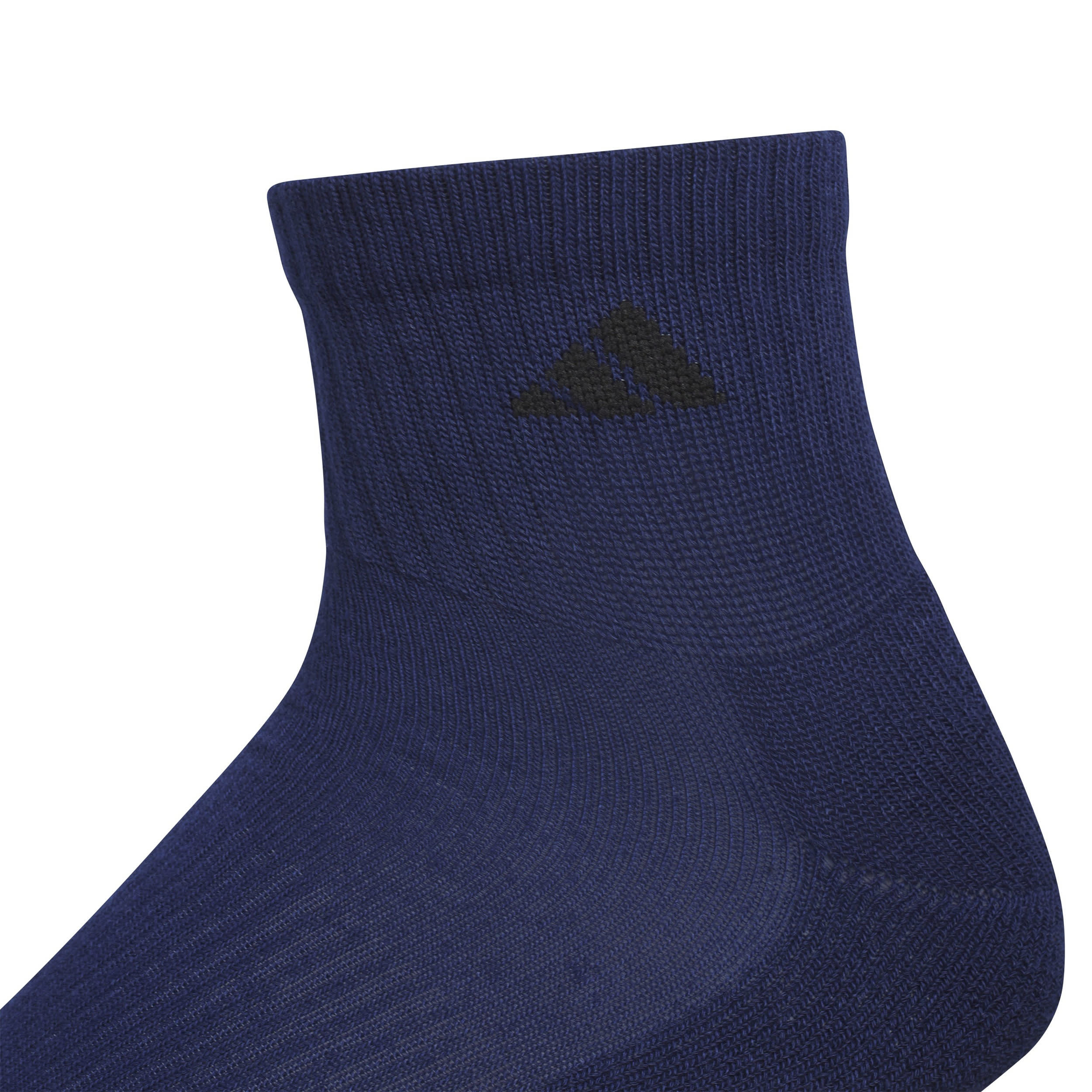 ADIDAS-MENS LARGE ATHLETIC CUSHIONED QUARTER SOCKS 6 PAIRS-ASSORTED & 