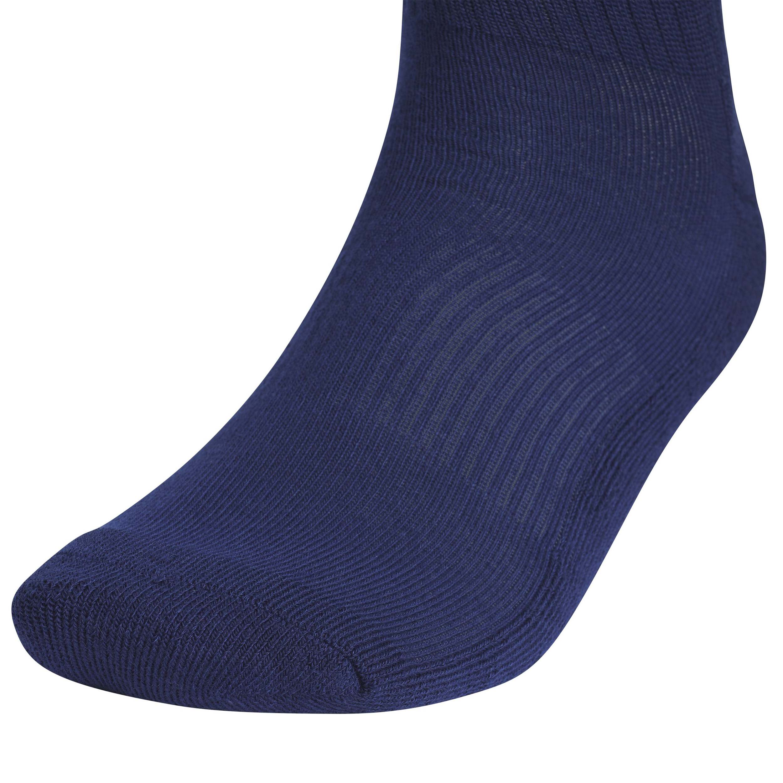 ADIDAS-MENS LARGE ATHLETIC CUSHIONED QUARTER SOCKS 6 PAIRS-ASSORTED & 
