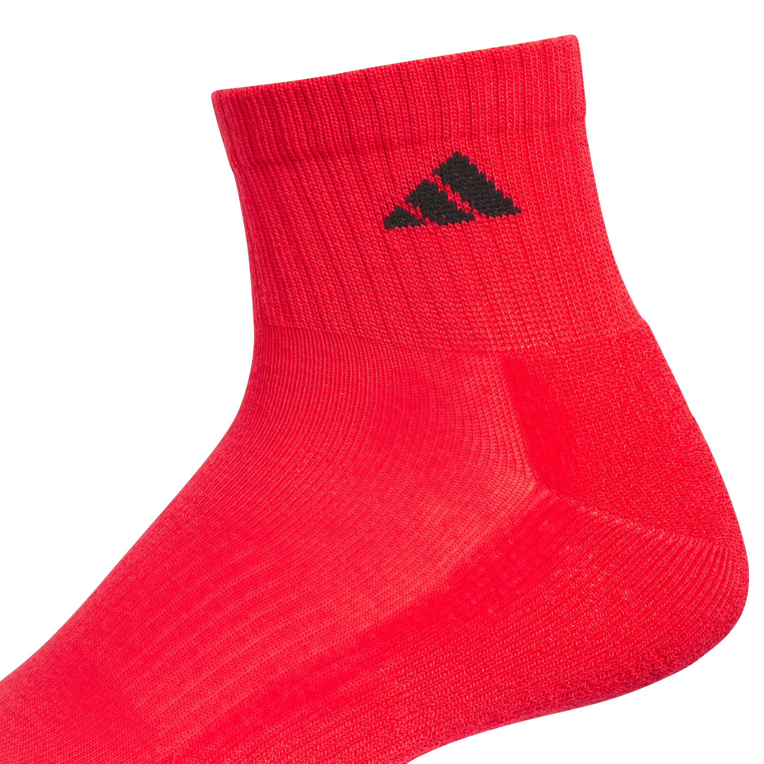 ADIDAS-MENS MEDIUM ATHLETIC CUSHIONED QUARTER SOCKS 6 PAIRS-ASSORTED & 