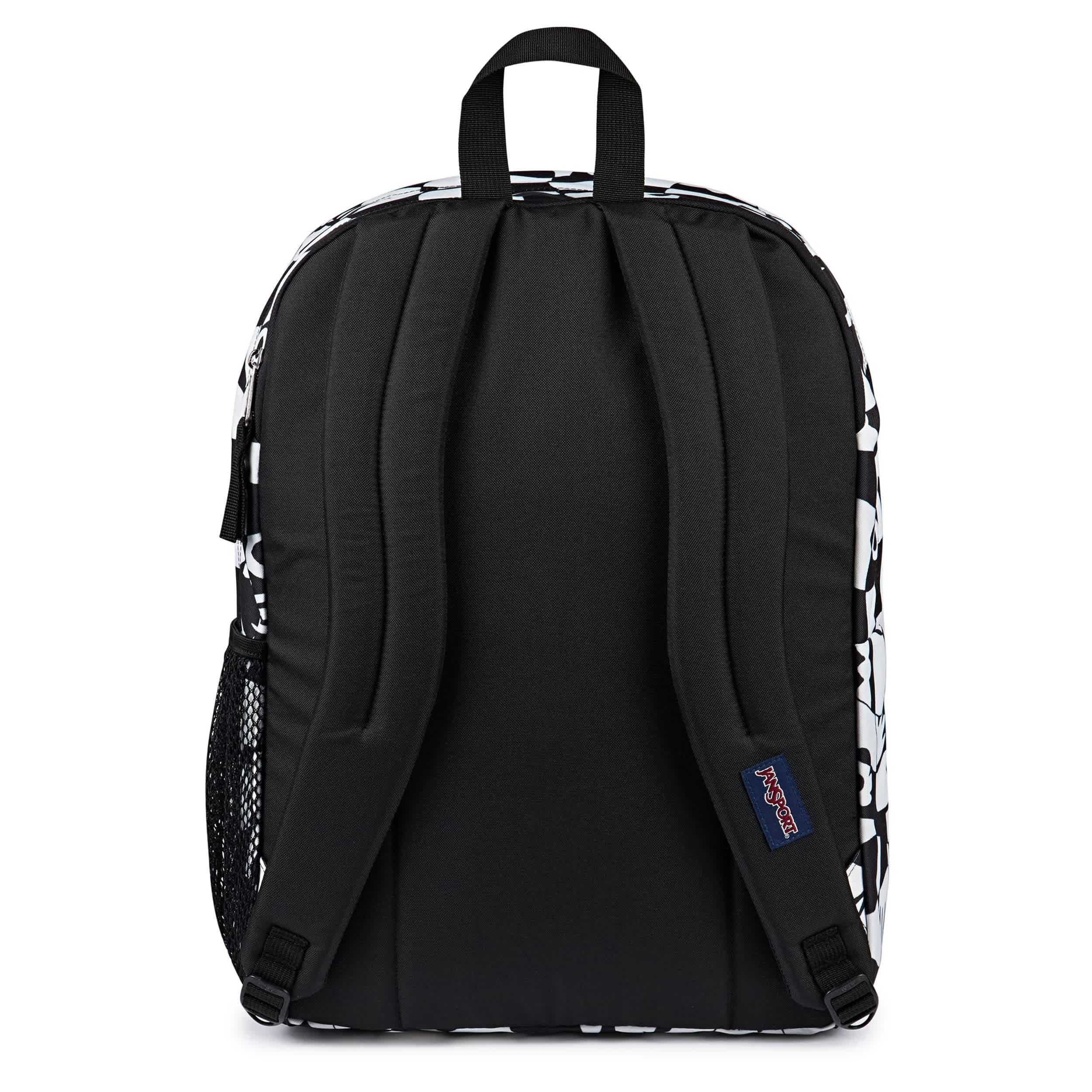JANSPORT-UNISEX BIG STUDENT BACKPACK-BLACK & WHITE