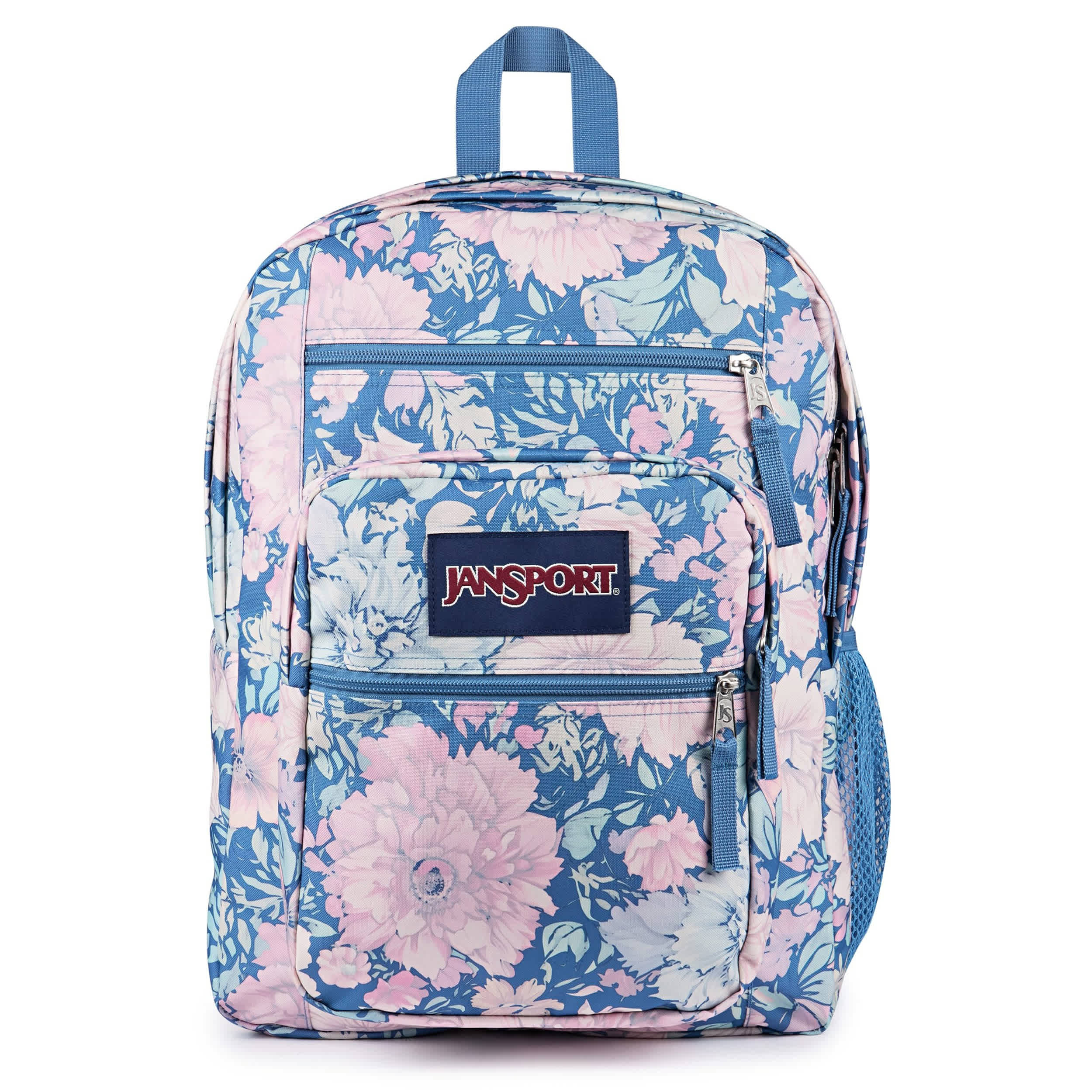 JANSPORT-UNISEX BIG STUDENT BACKPACK-BLUE & PINK