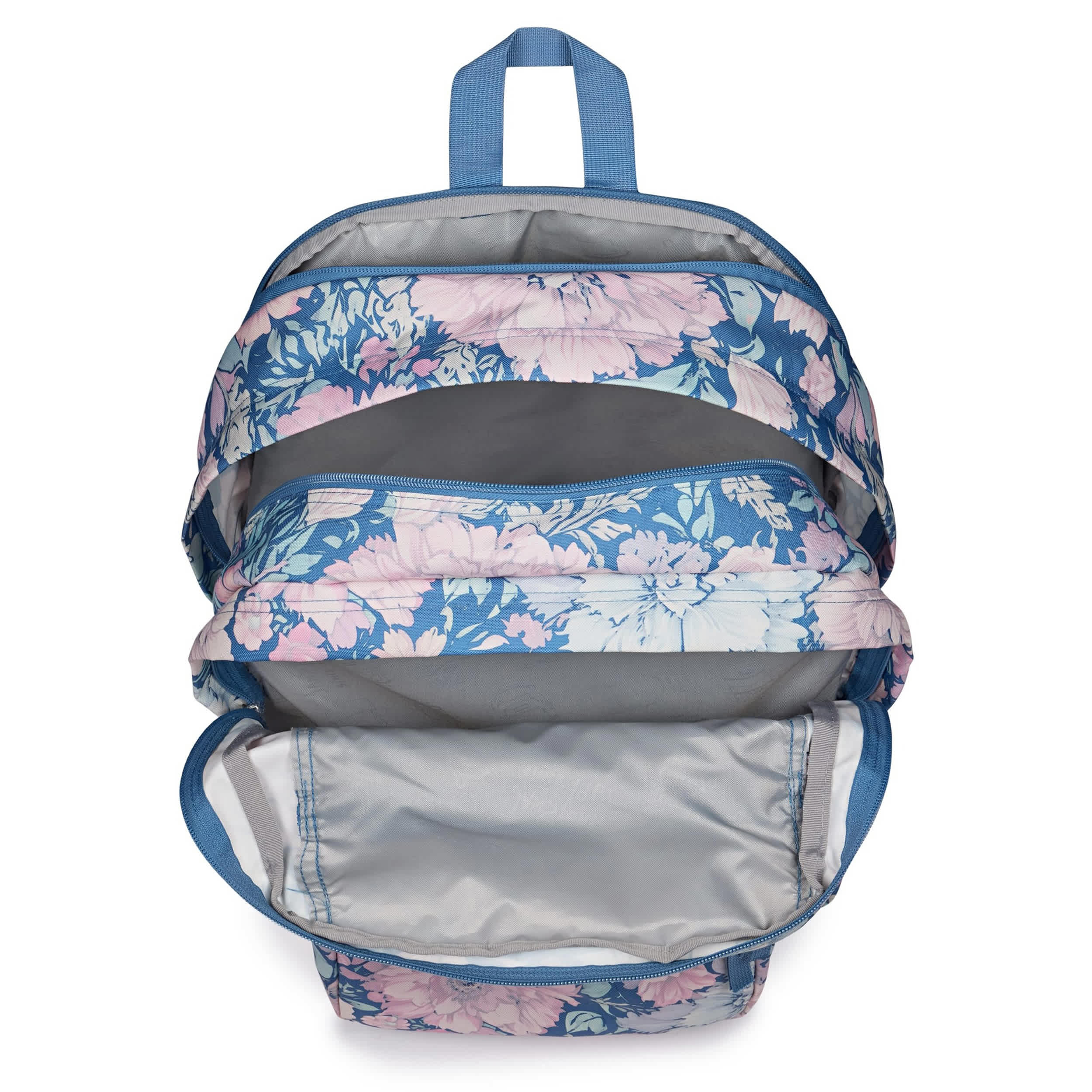 JANSPORT-UNISEX BIG STUDENT BACKPACK-BLUE & PINK