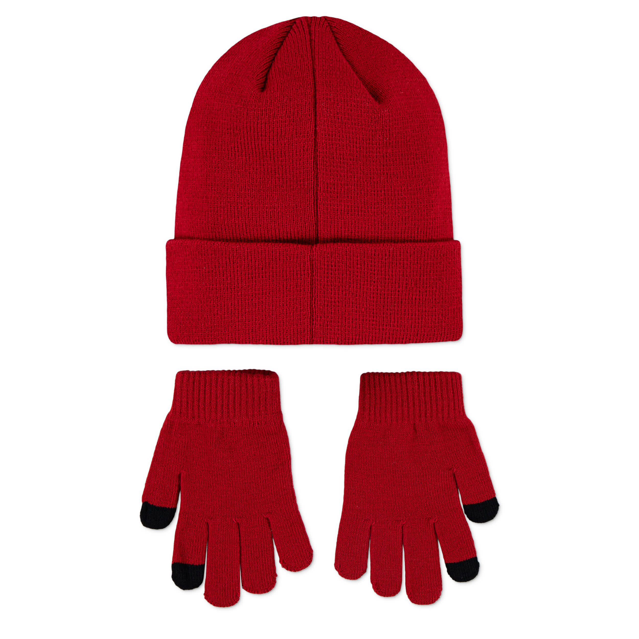 JORDAN-BOYS BEANIE SET-RED & 