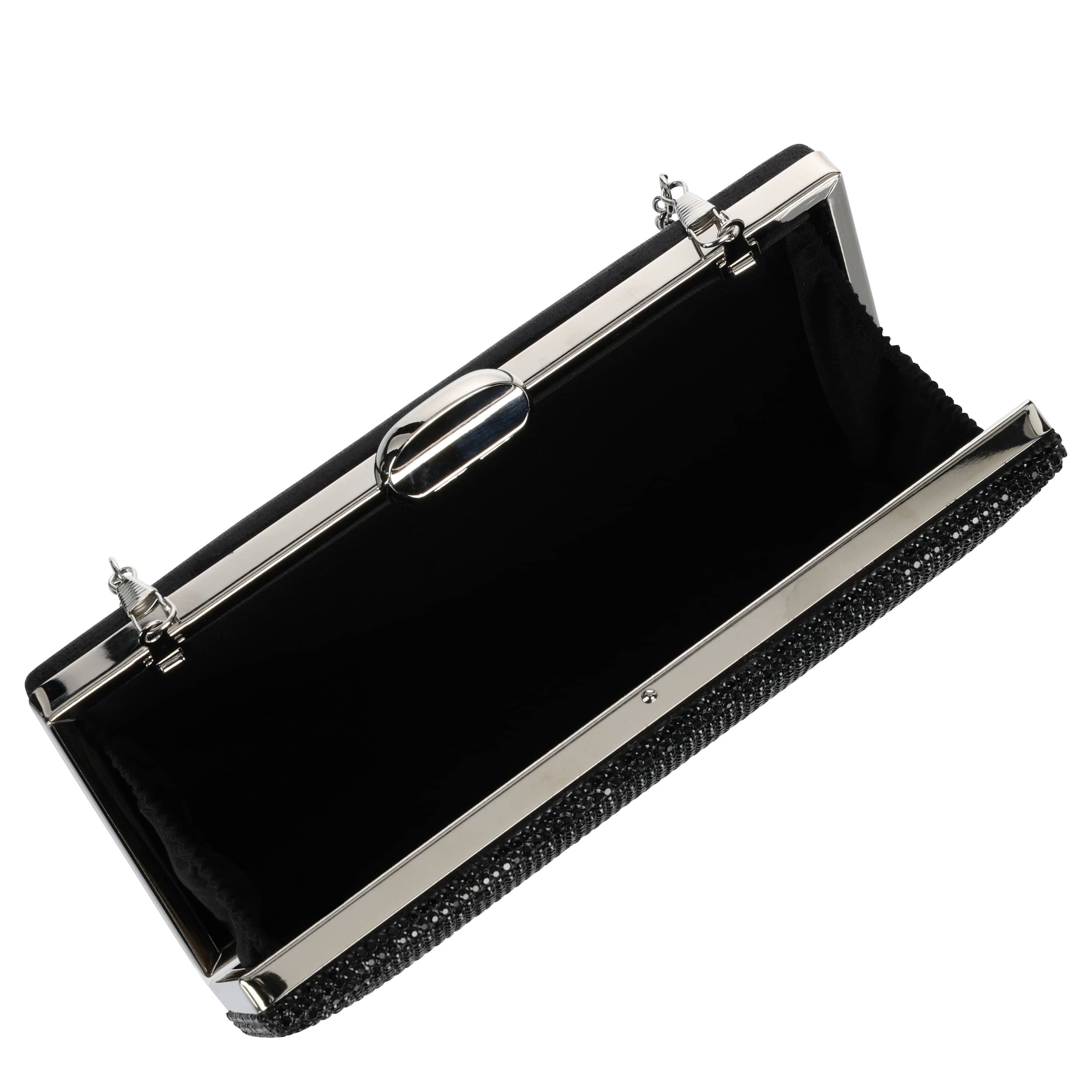 D`MARGEAUX-WOMENS EVENING BAG-BLACK & 