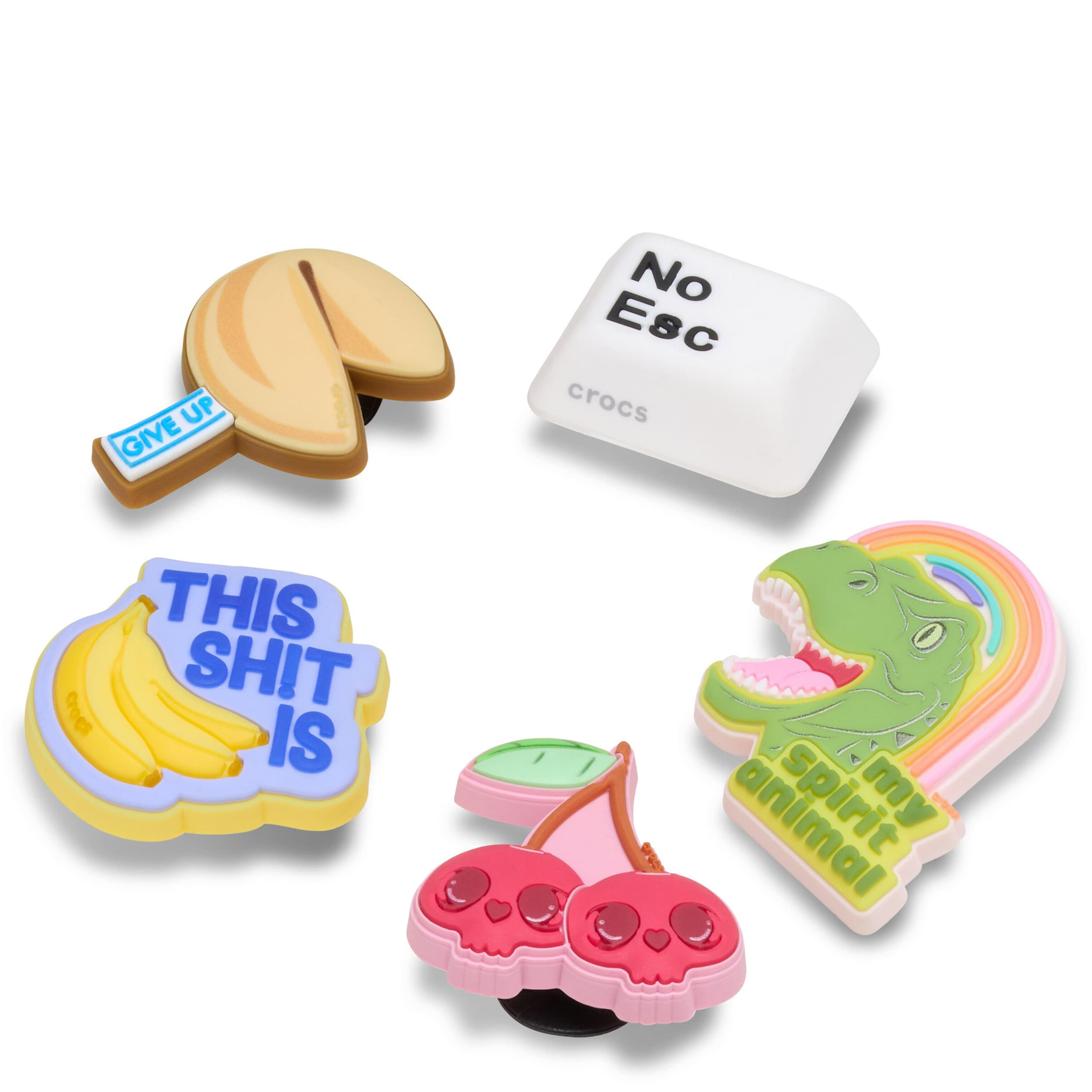 CROCS-UNISEX NO ESC 5 PACK JIBBITZ-ASSORTED & 