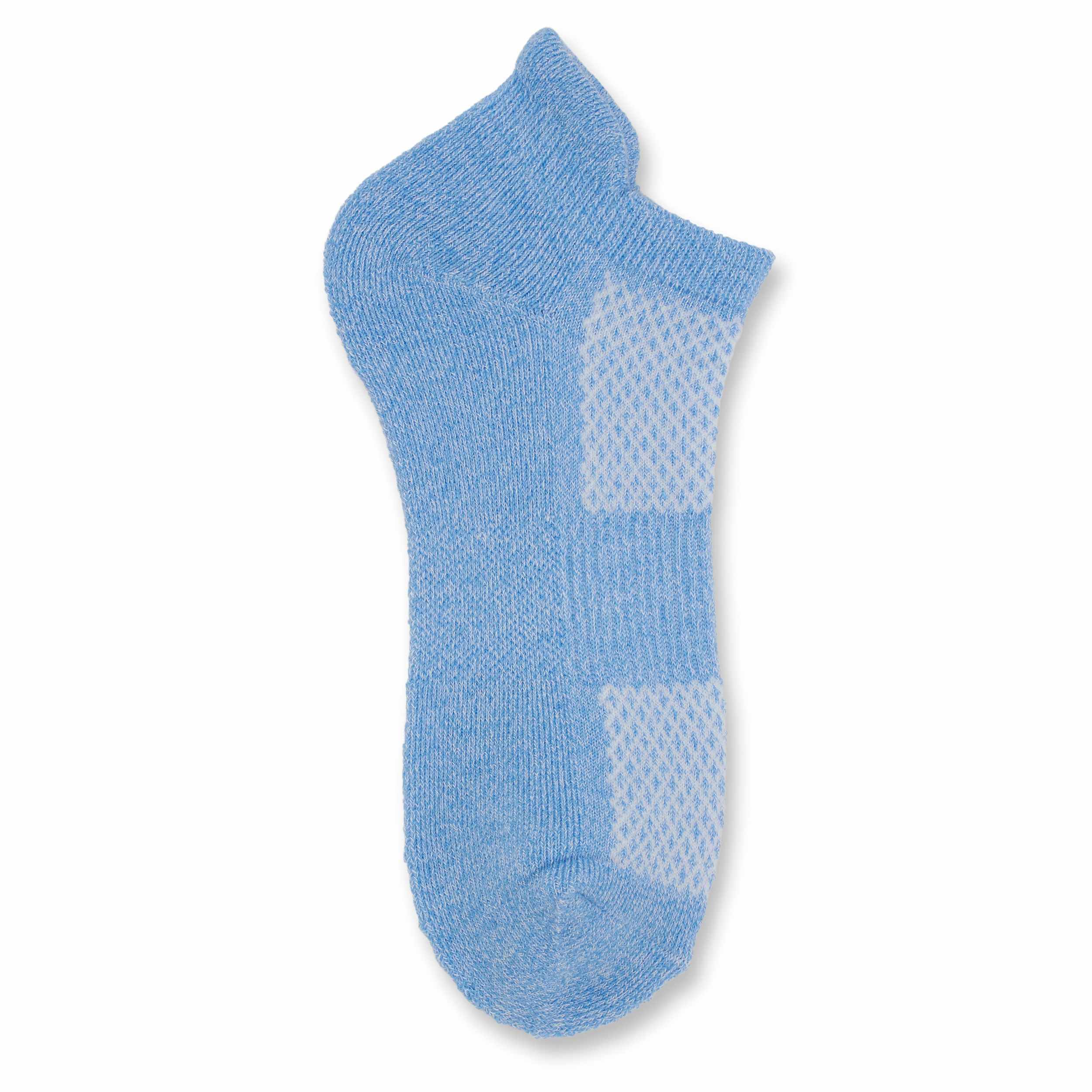 APARA-WOMENS PEFORMANCE TAB NO SHOW SOCKS 6 PAIRS-ASSORTED & 