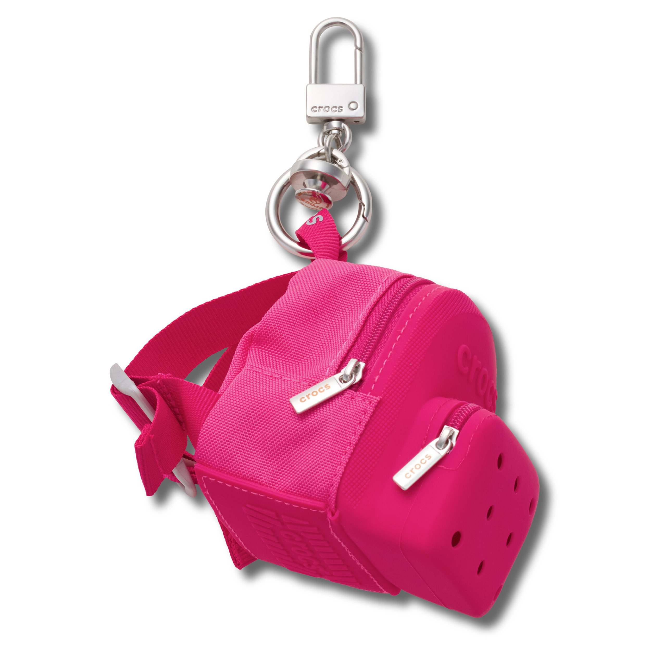 CROCS-UNISEX CLASSIC BACKPACK BAG CHARM-PINK & 