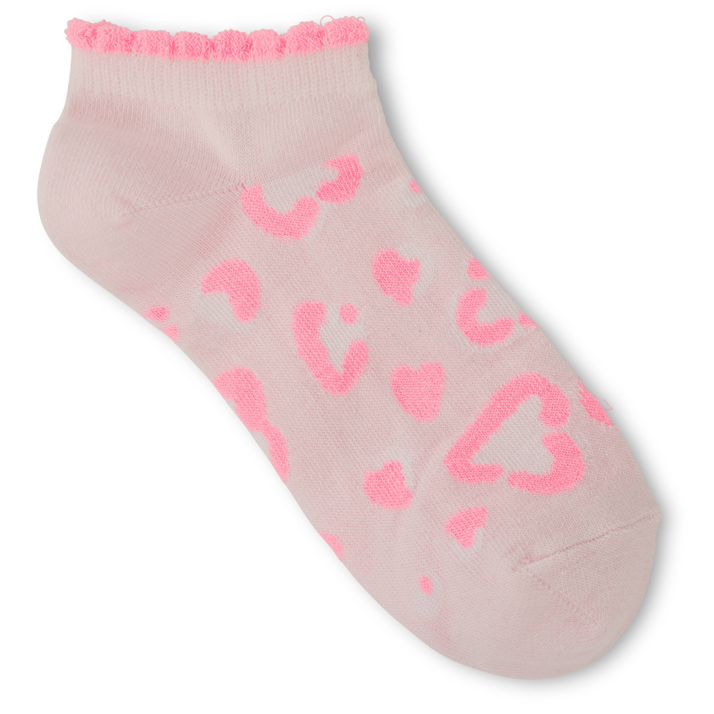 SOF SOLE-GIRLS SMALL NO SHOW SOCKS 6 PAIRS-ASSORTED & 