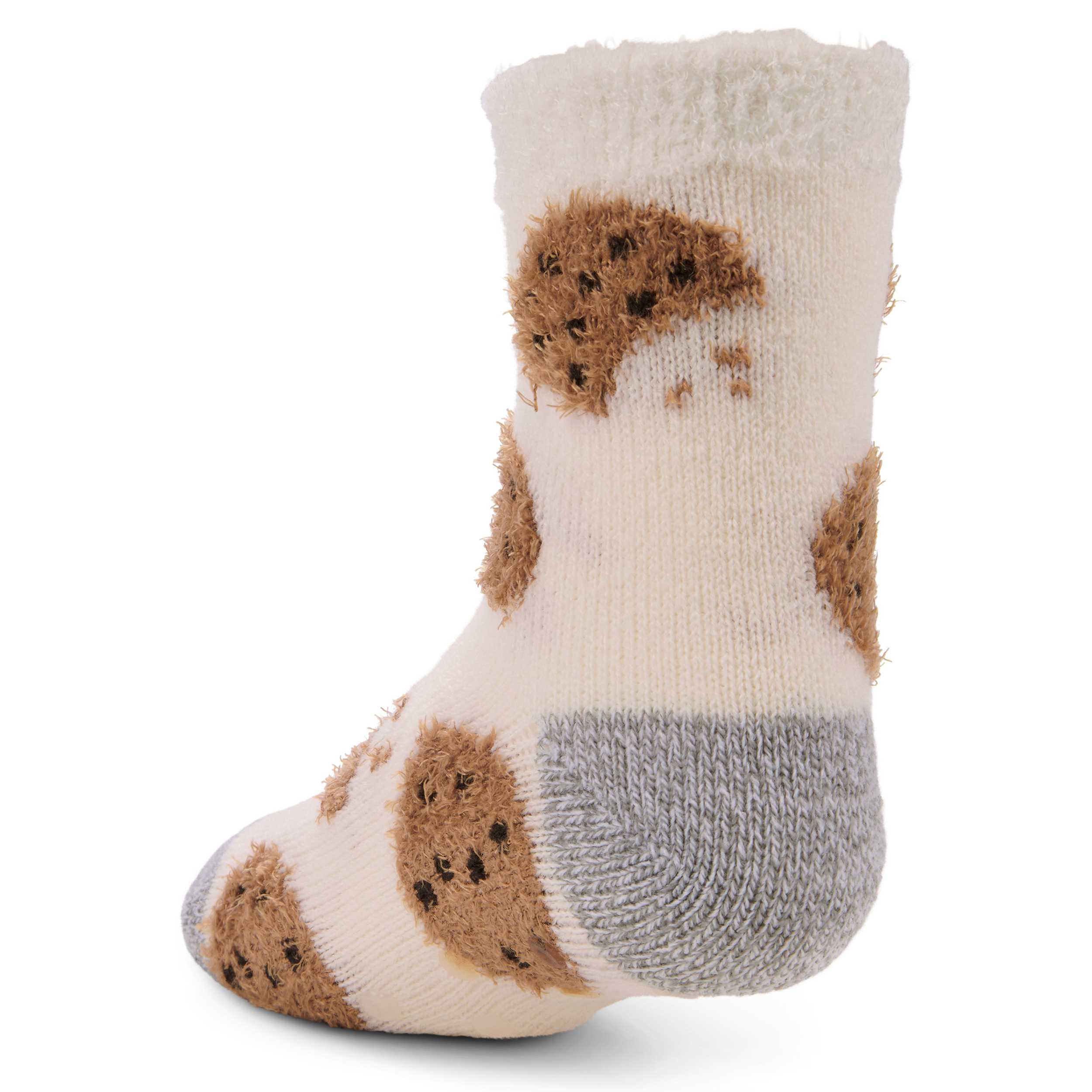 FIRESIDE-BOYS MILKS BEST FRIEND SLIPPER SOCK 1 PAIR-ASSORTED & 