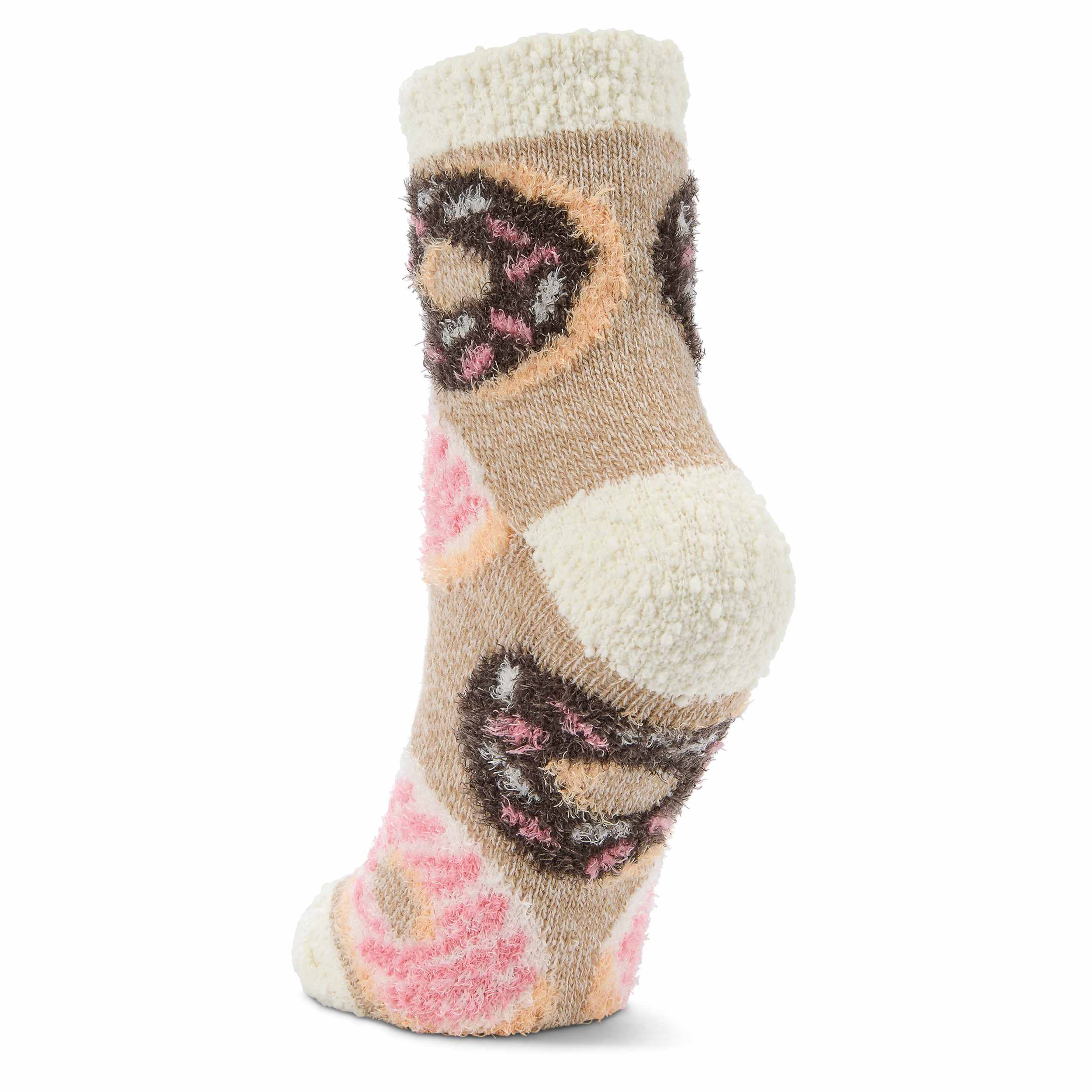 FIRESIDE-WOMENS DONUT WORRY CREW SLIPPER SOCK 1 PAIR-ASSORTED & 