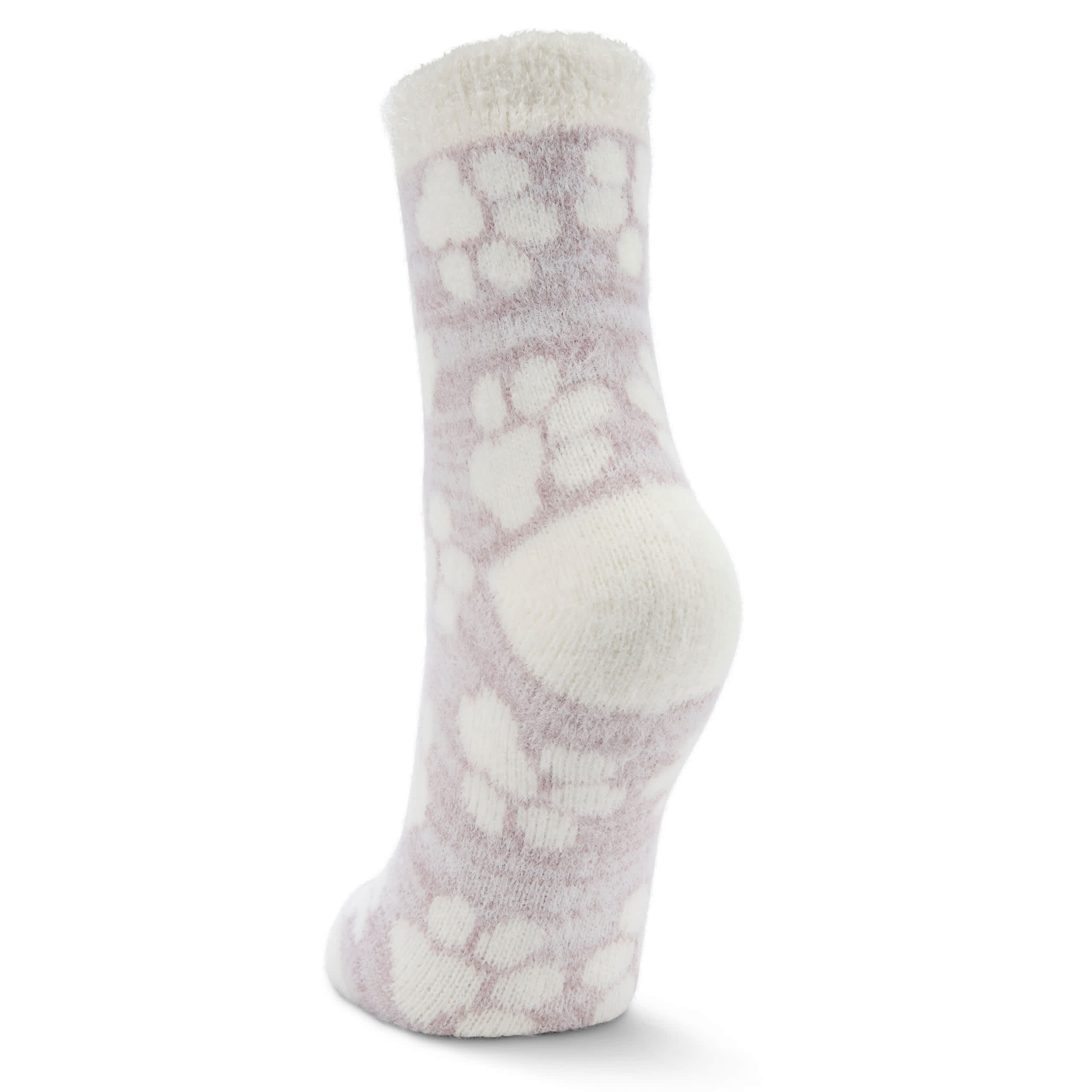 FIRESIDE-WOMENS PAWS CREW SLIPPER SOCK 1 PAIR-ASSORTED & 