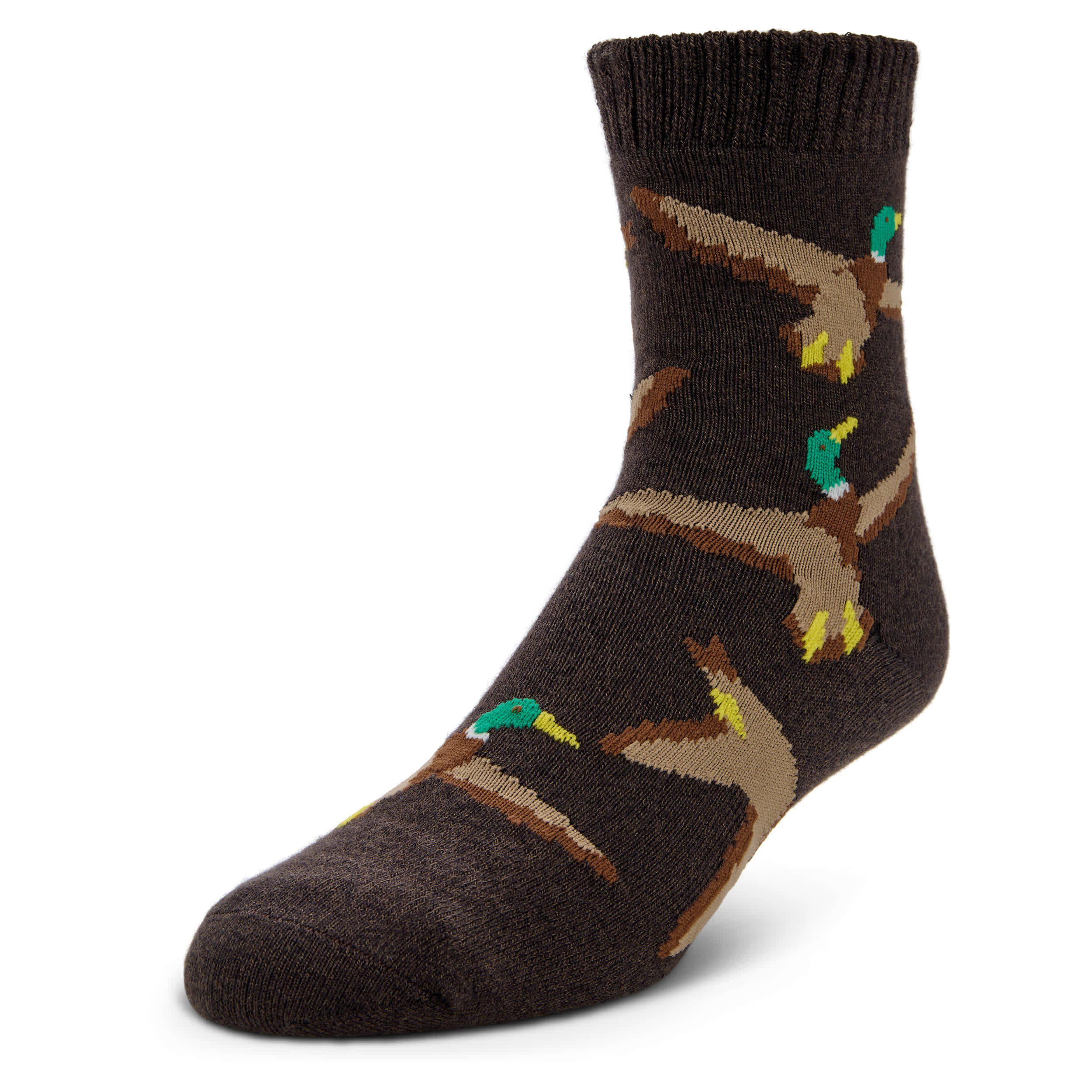 FIRESIDE-MENS WHATS QUACKALACKING SLIPPER SOCK 1 PAIR-ASSORTED & 