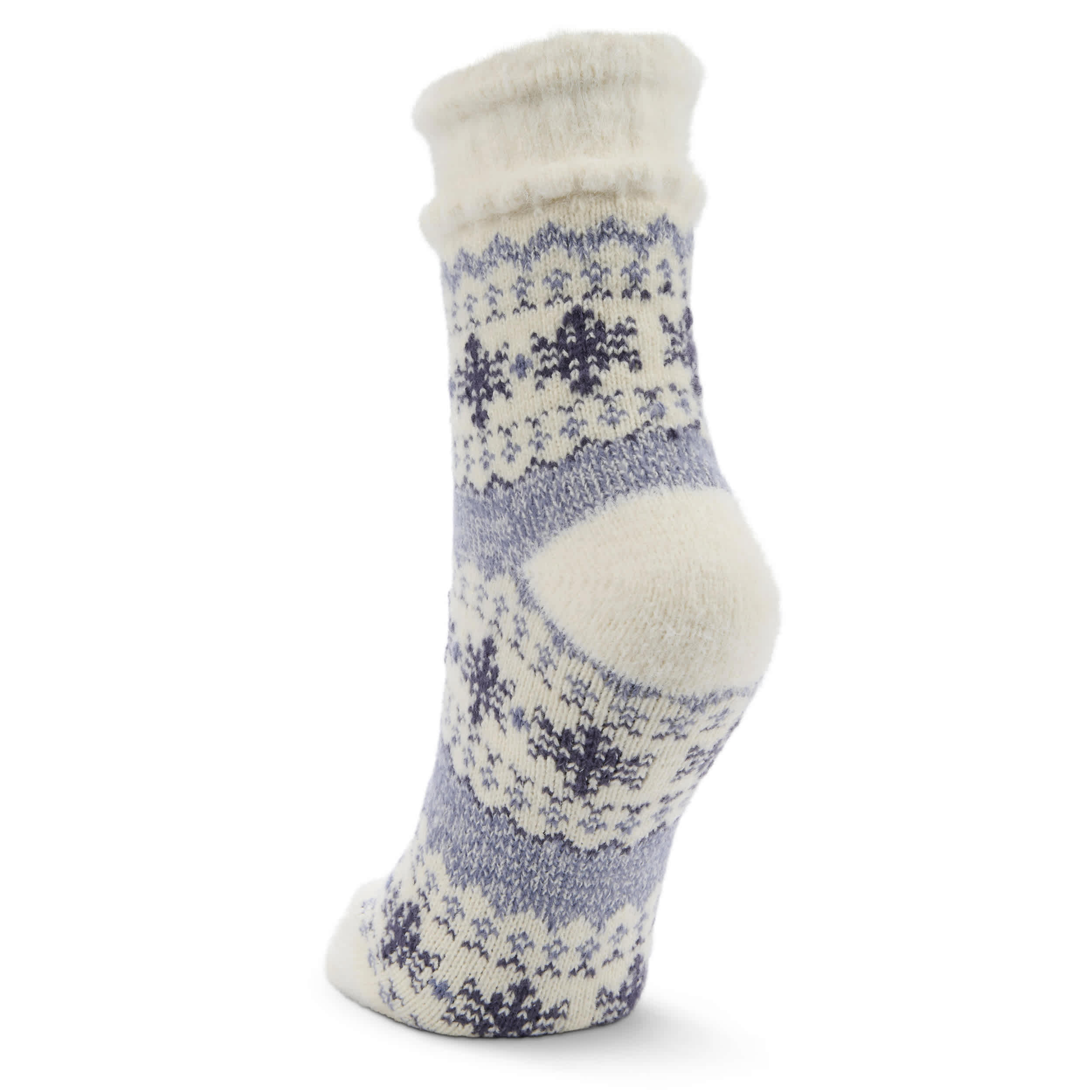 FIRESIDE-WOMENS SNOWFLAKE ON DECK CREW SLIPPER SOCK 1 PAIR-ASSORTED & 
