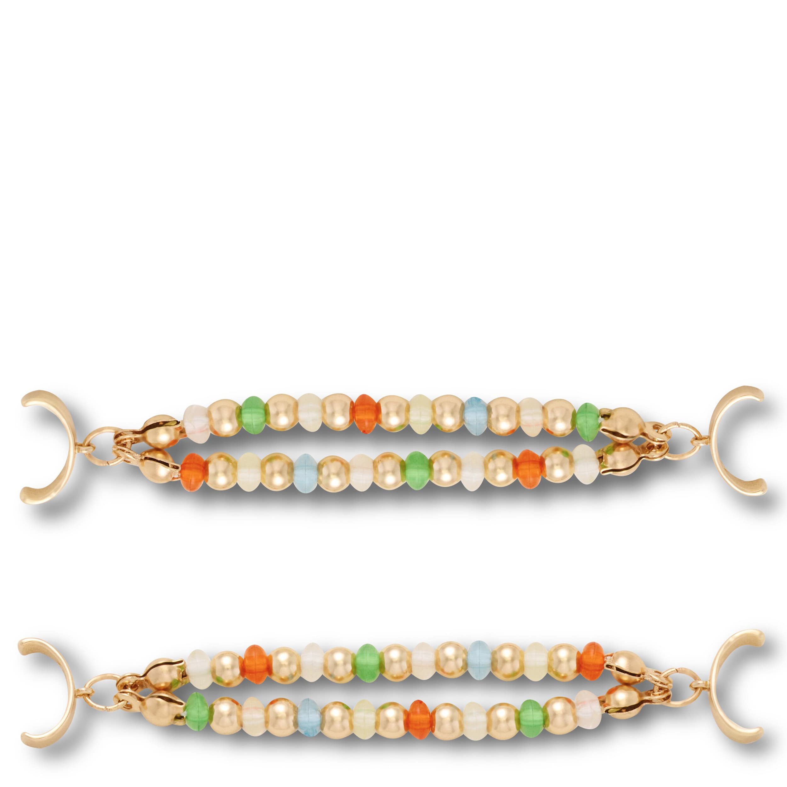CROCS-UNISEX BEADED CHAIN SANDAL CHARMS 2 PACK-ASSORTED & 