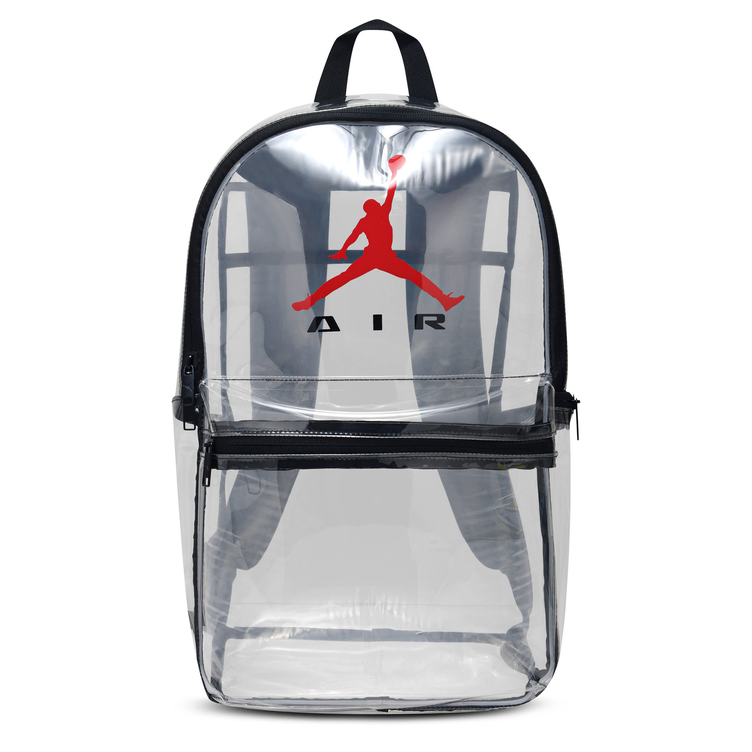 JORDAN-UNISEX CLEAR BACKPACK-CLEAR & BLACK