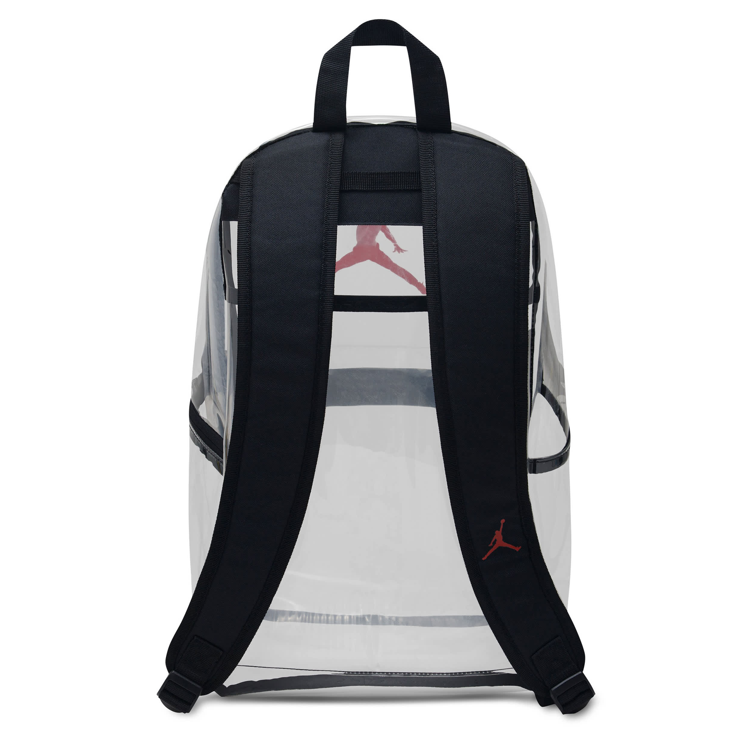 JORDAN-UNISEX CLEAR BACKPACK-CLEAR & BLACK