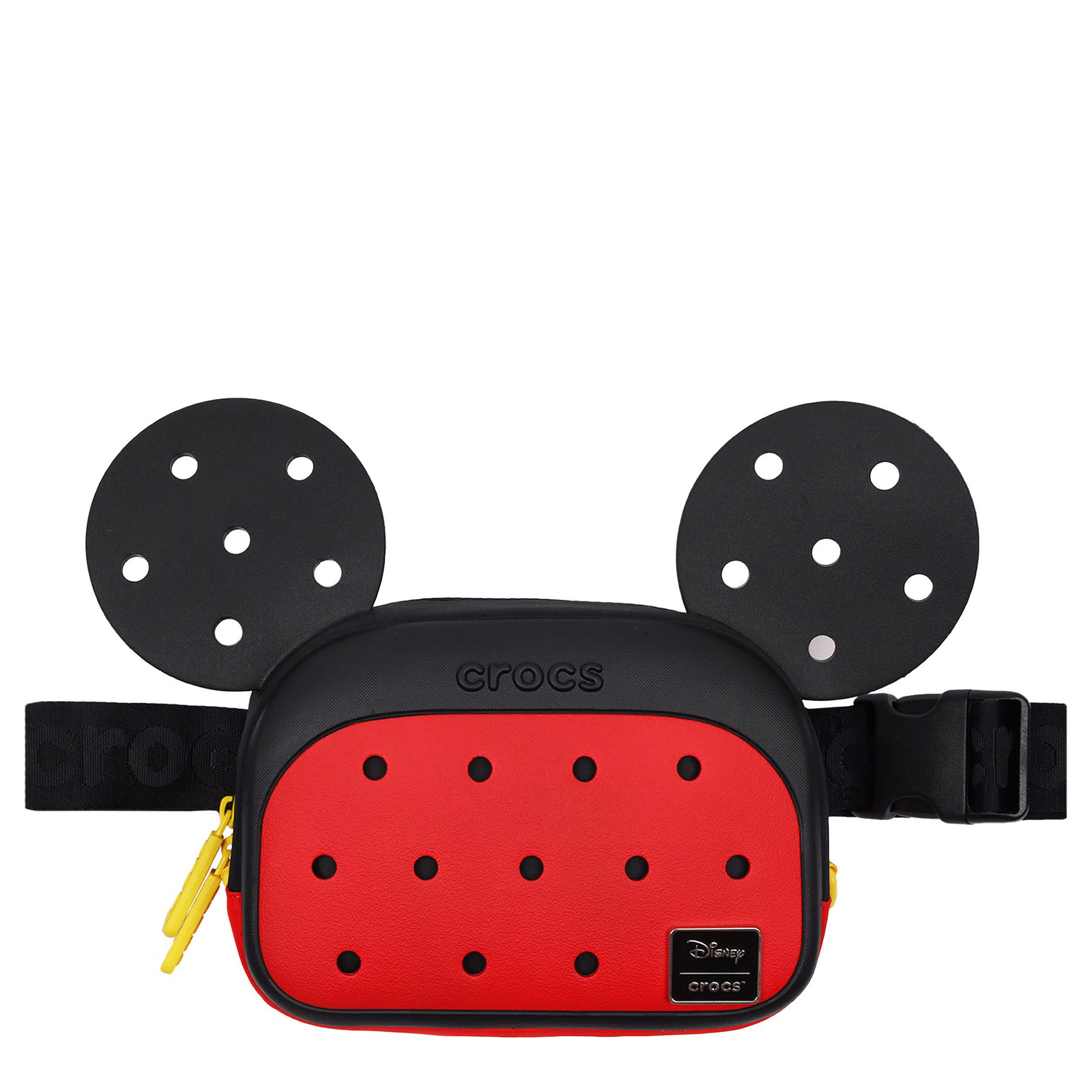 CROCS-UNISEX MICKEY MOUSE WAIST PACK-RED & BLACK