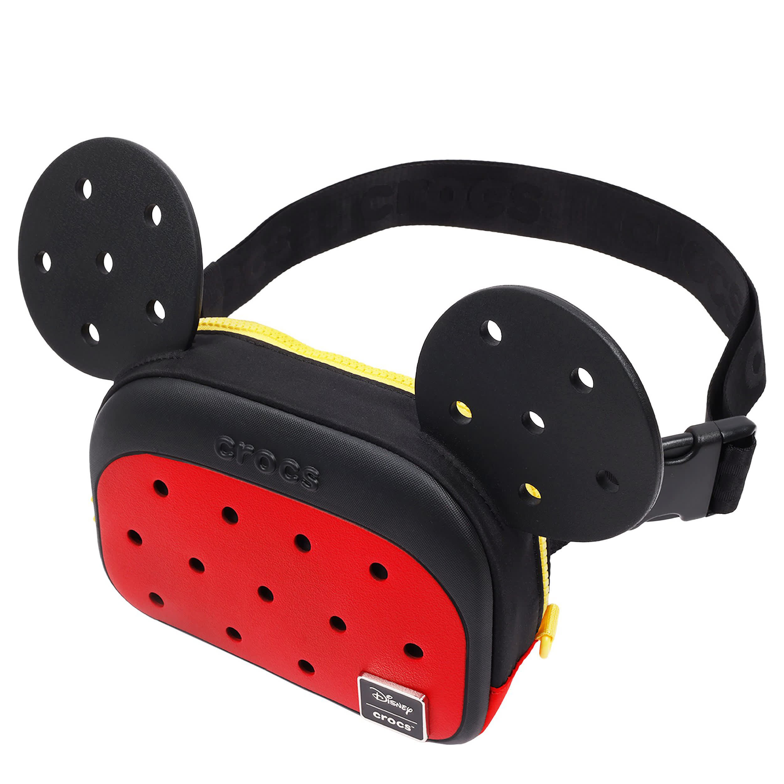 CROCS-UNISEX MICKEY MOUSE WAIST PACK-RED & BLACK
